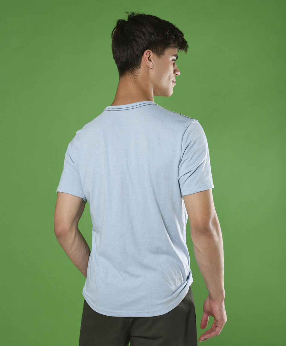 Polera manga corta cuello redondo