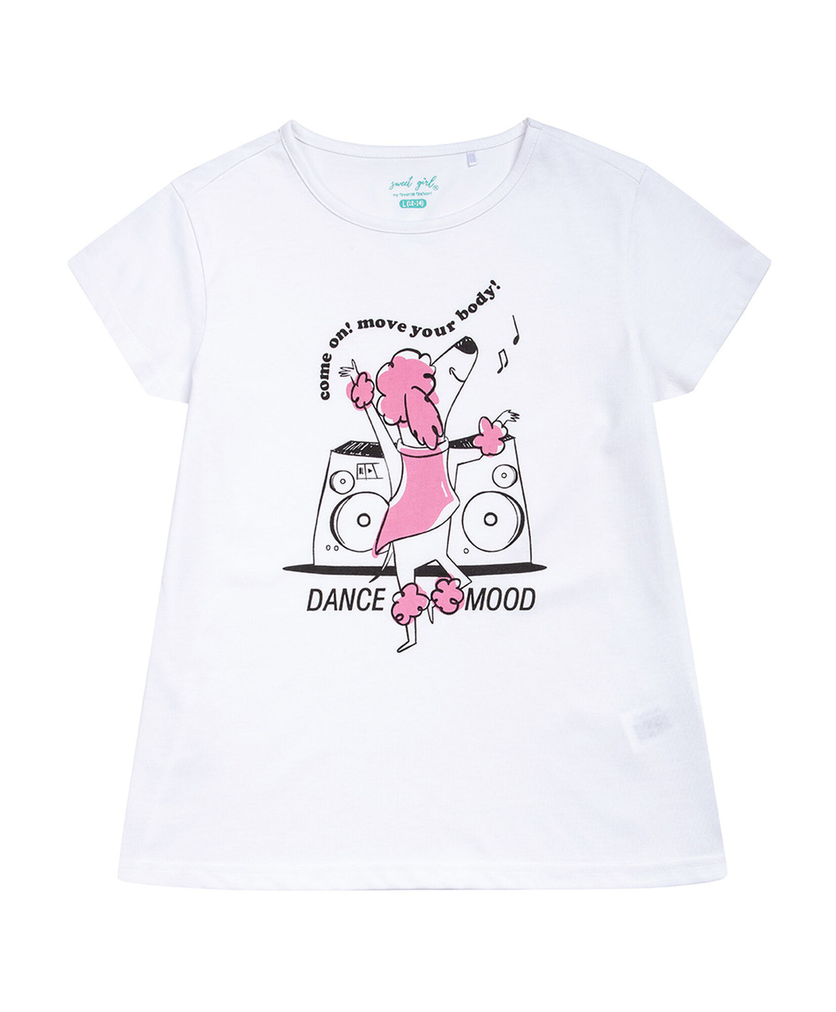 Polera niña perrito bailando Polera niña perrito bailando