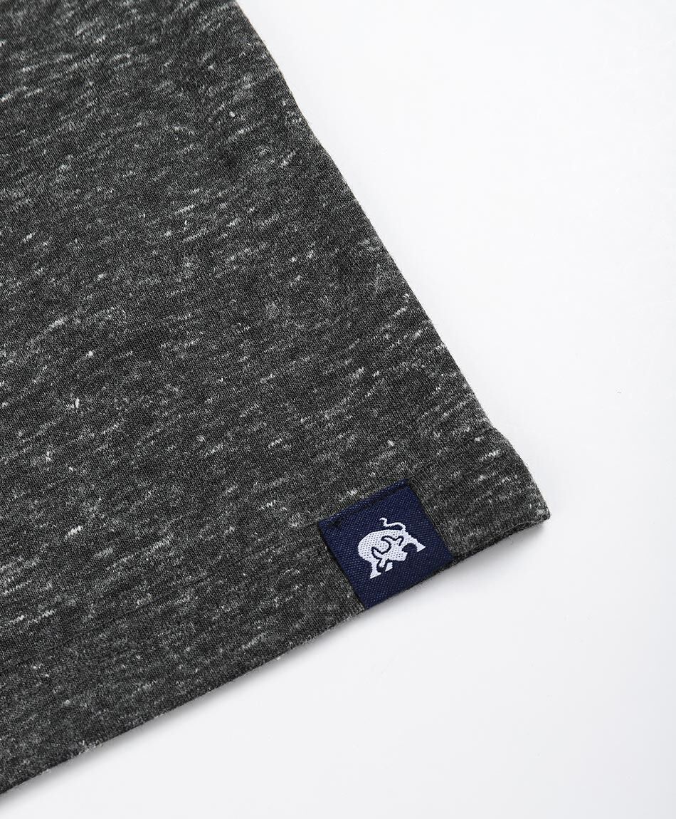 Polera hombre dise&ntilde; gris jaspeado