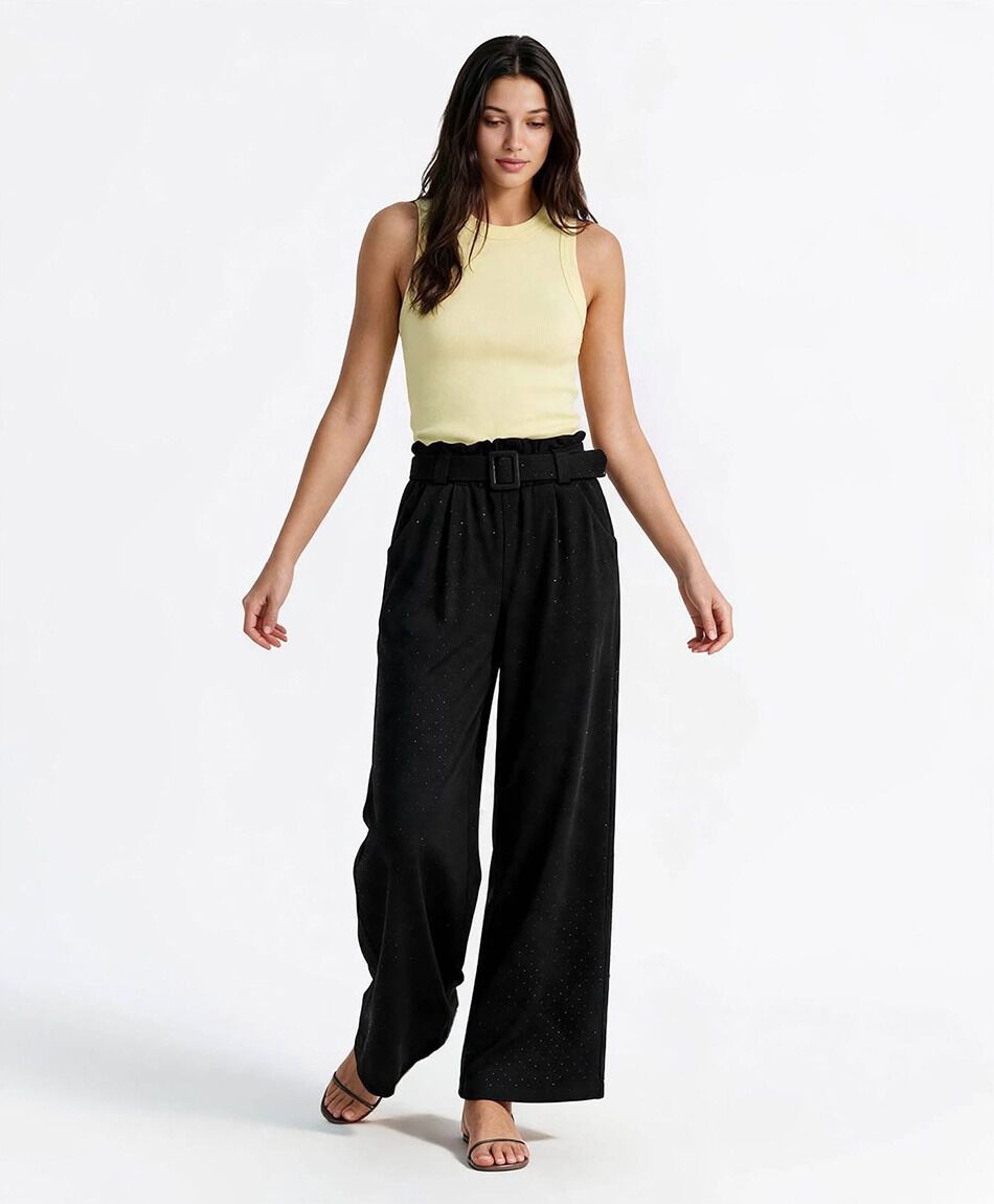 Pantal&oacute;n mujer strass