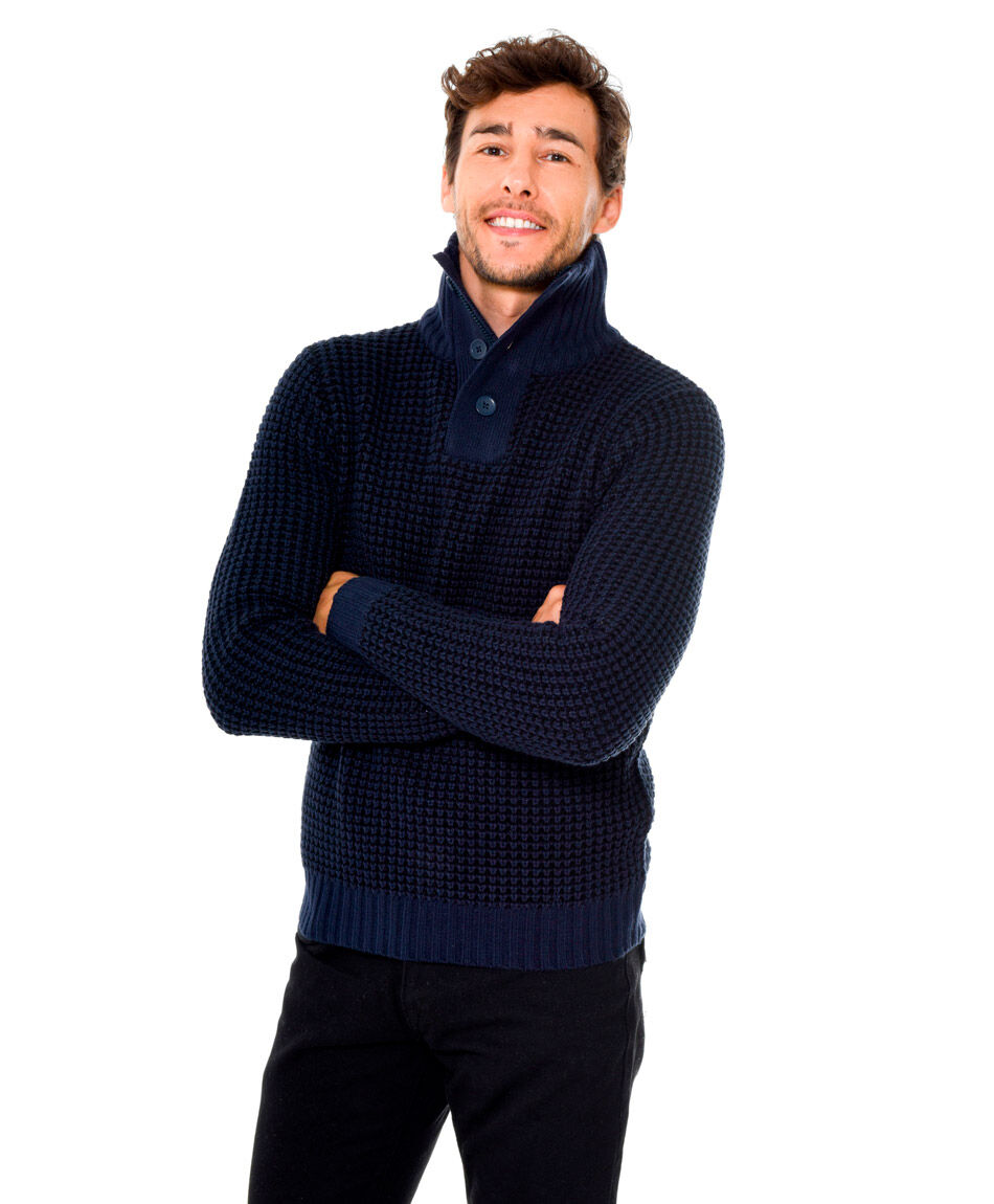 Sweater cuello botones