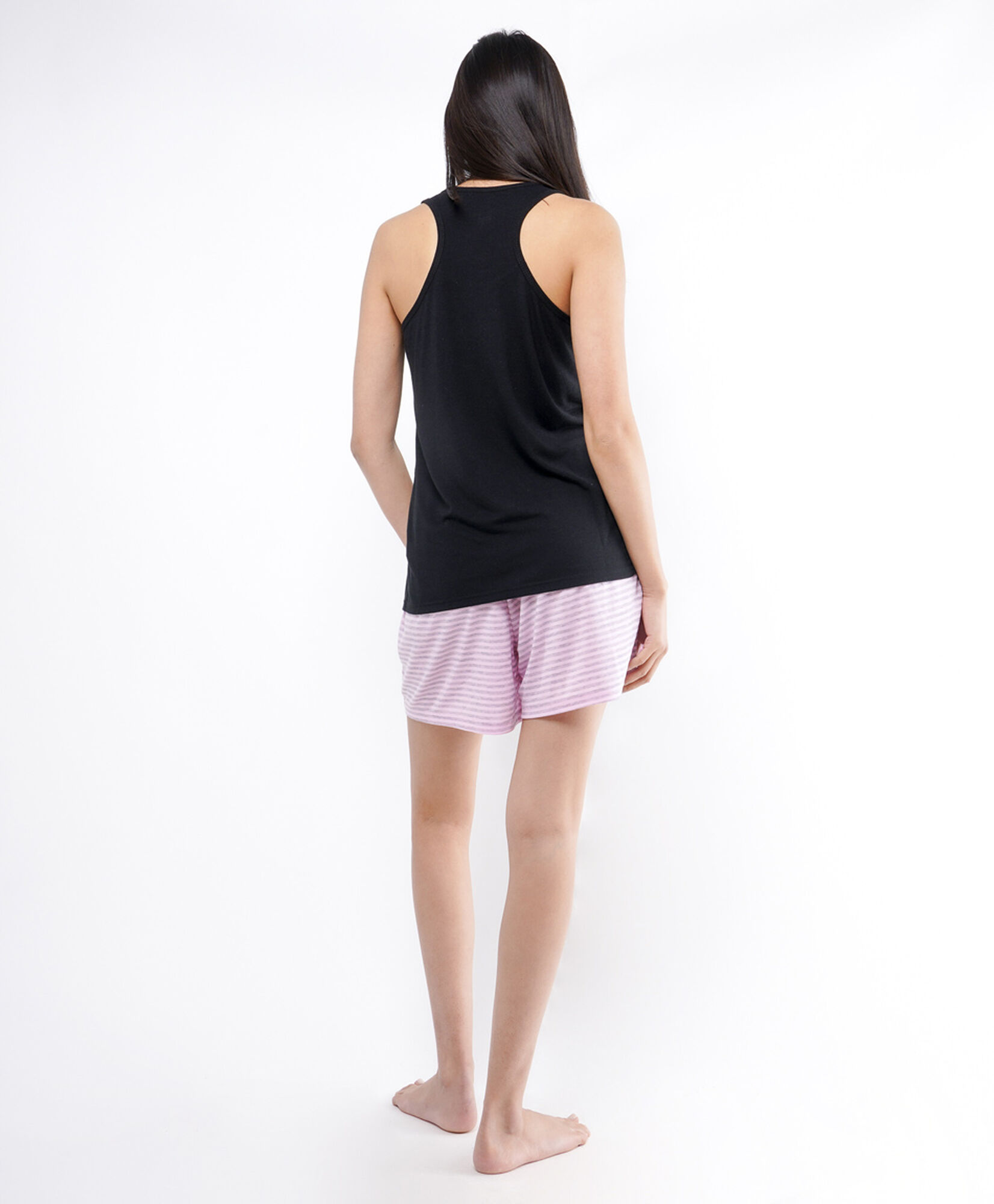 Pijama mujer short gato en taza Pijama mujer short gato en taza