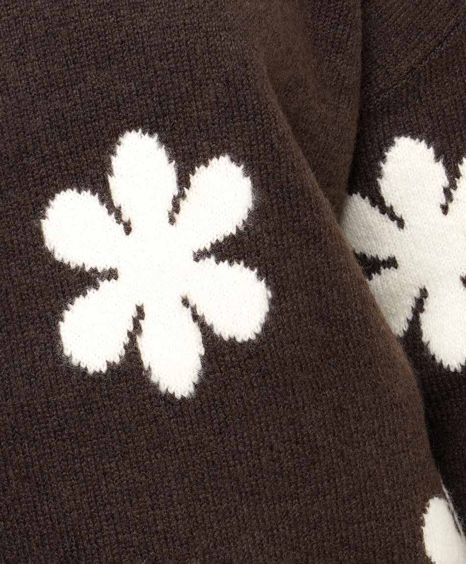 Sweater mujer jacquard flores