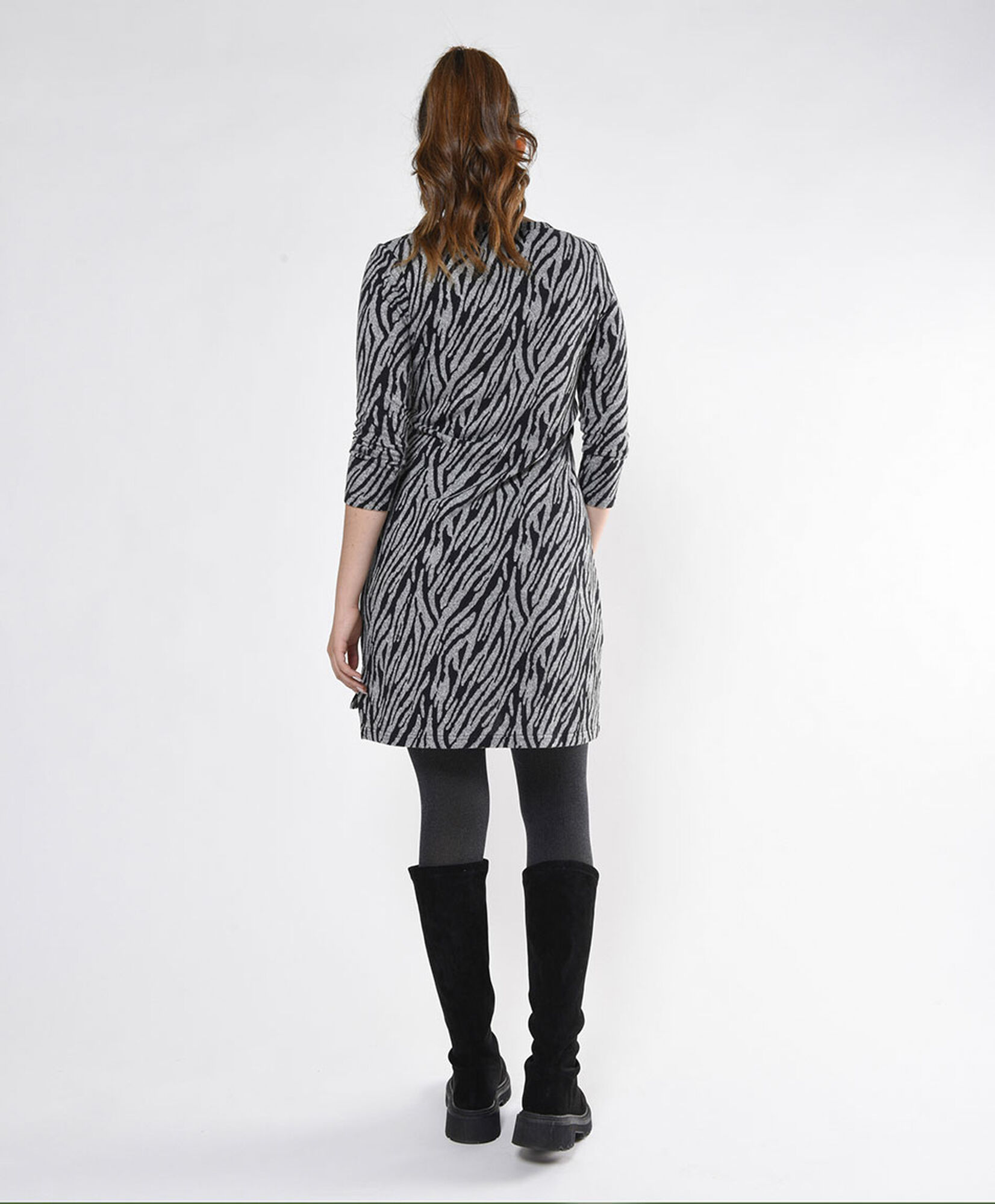 Vestido corto mujer animal print broches Vestido corto mujer animal print broches