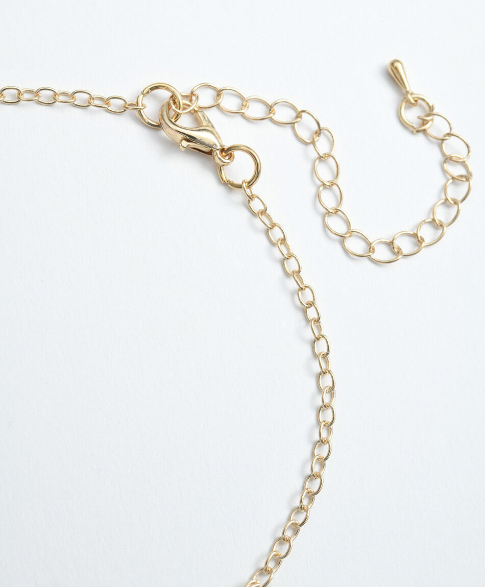 Set collar + aros mujer tri&aacute;ngulos 4 piezas