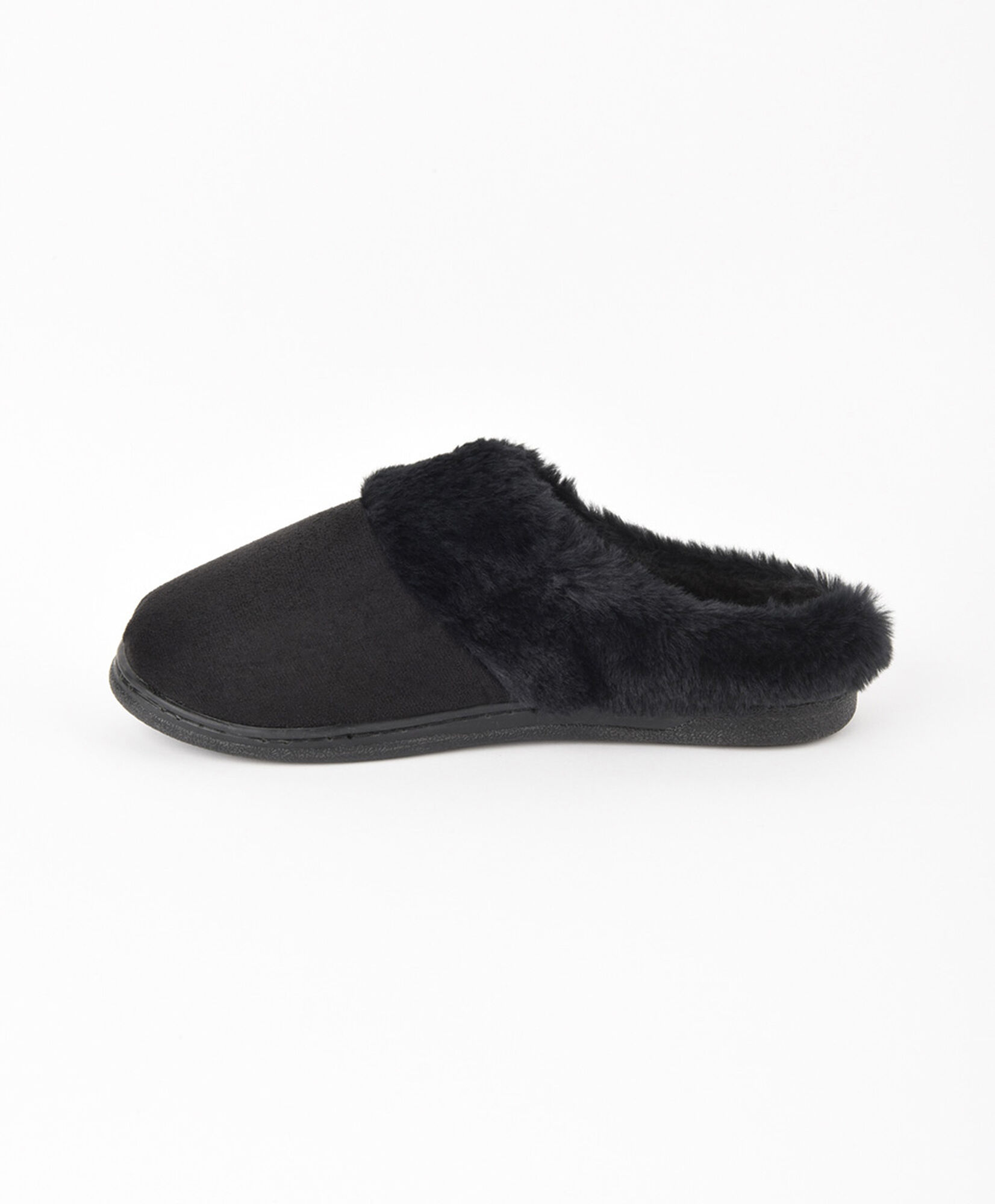 Pantufla mujer pelitos gamuza Pantufla mujer pelitos gamuza