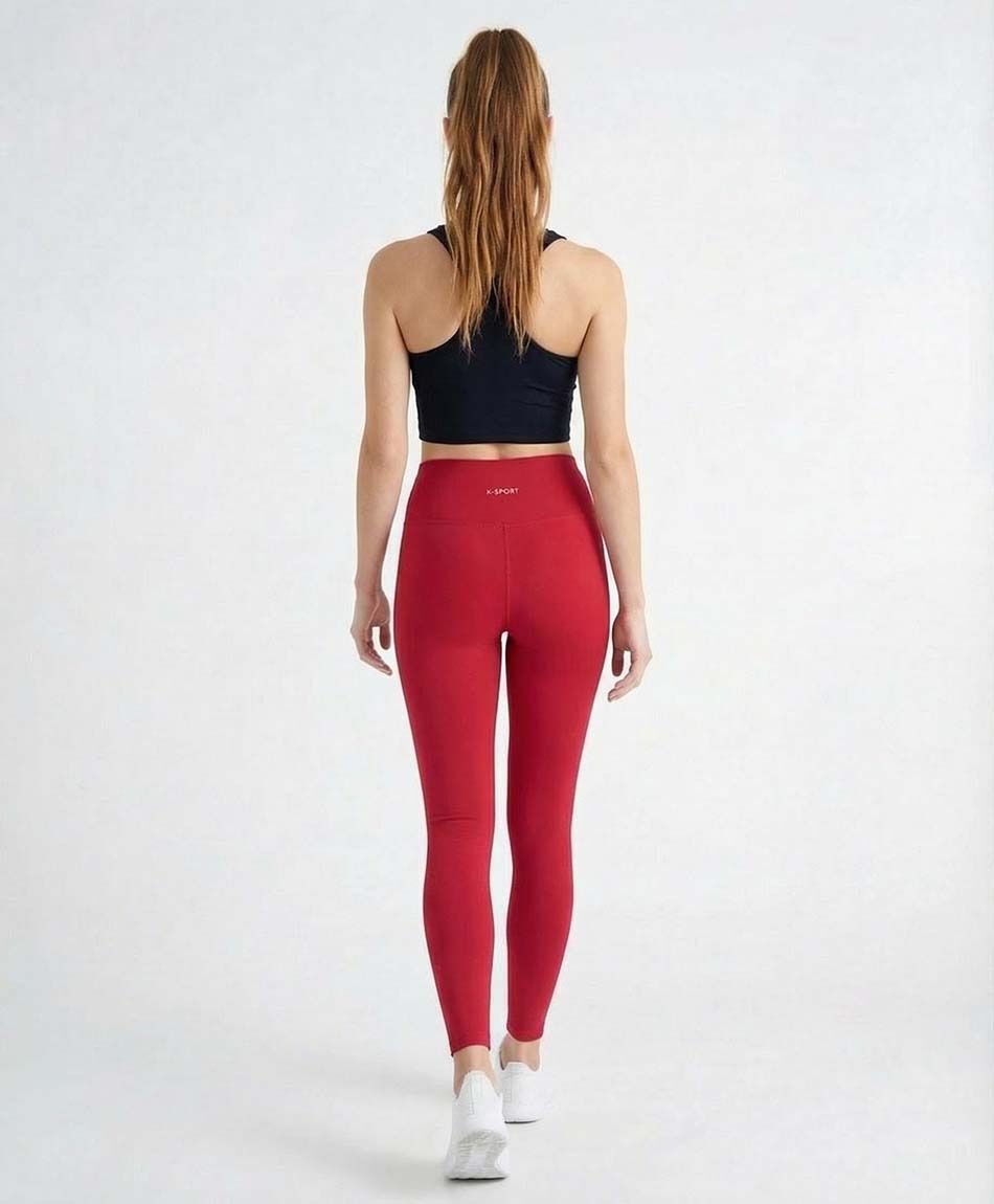 Calza deportiva mujer rojo