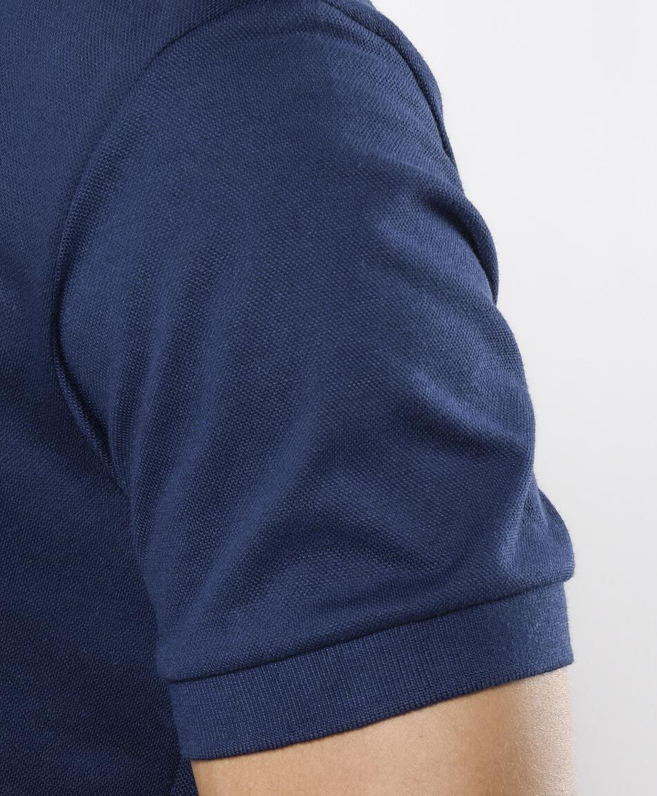 Polera hombre lisa cuello piqu&eacute;