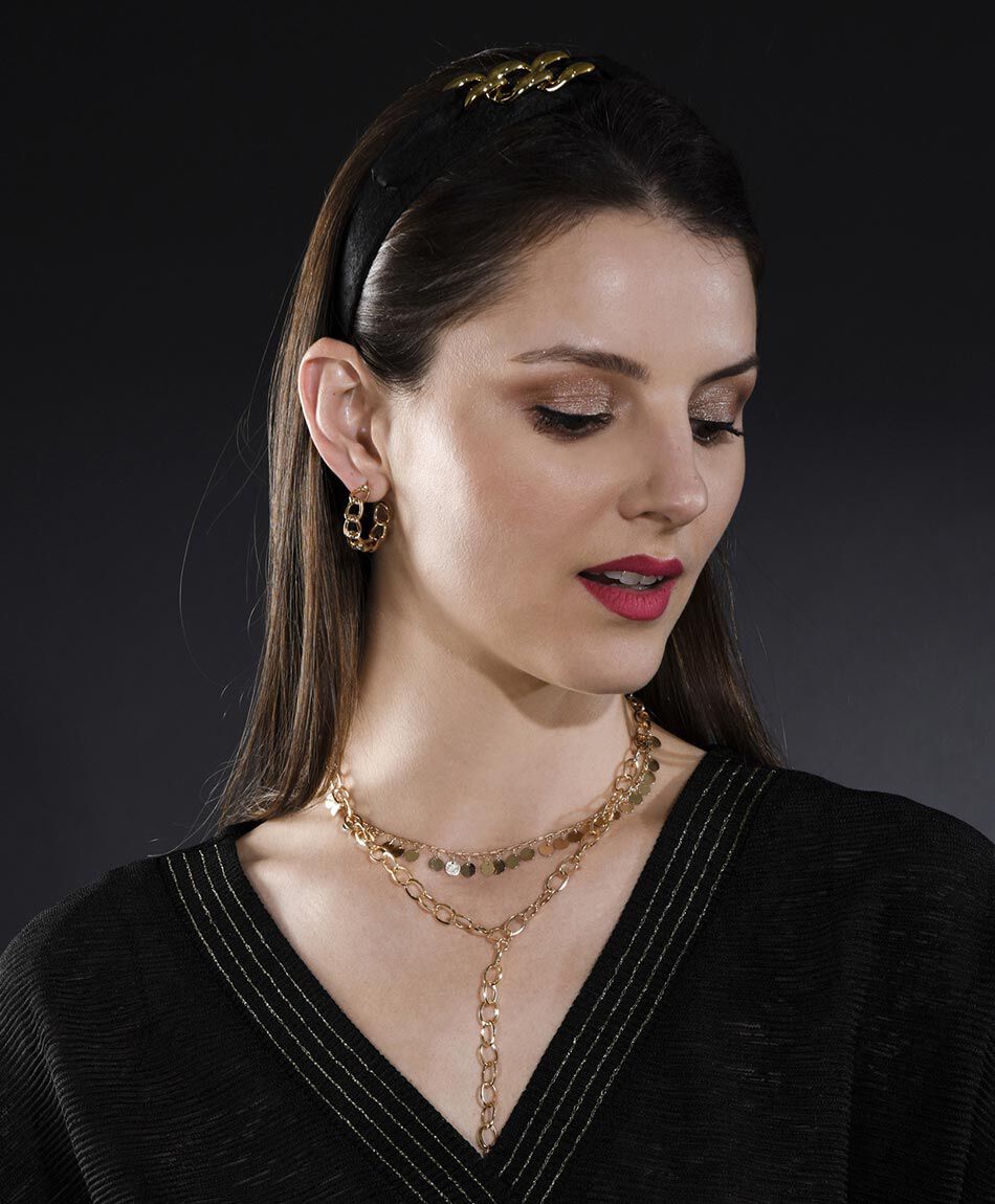 Collar doble c&iacute;rculos