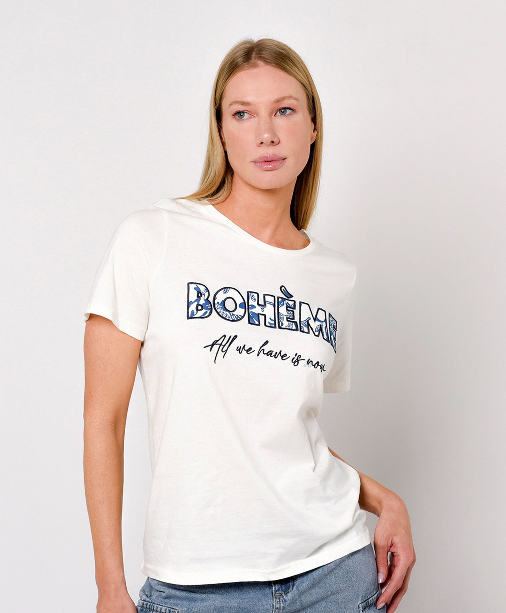 Polera mujer texto boheme Polera mujer texto boheme
