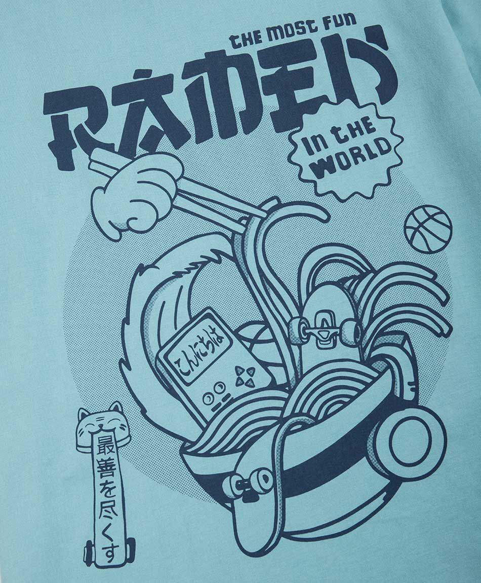 Polera ni&ntilde;o  estampado ram&eacute;n