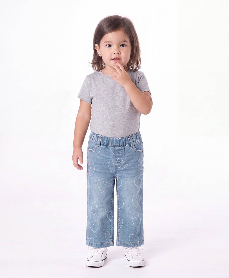 Jeans beb&eacute; corazones