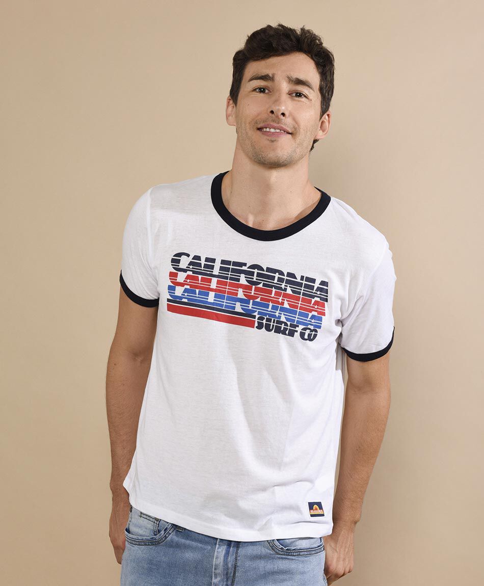 Polera manga corta cuello redondo