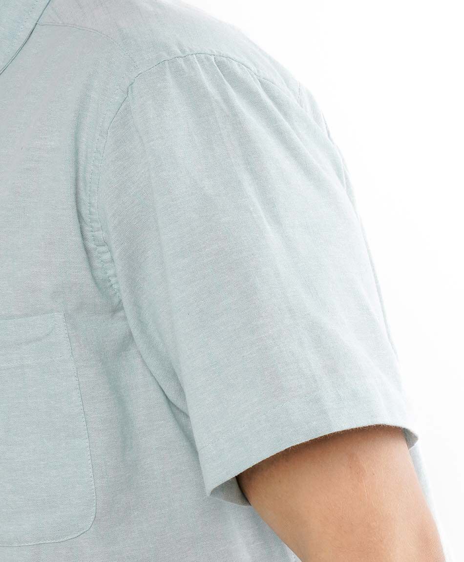 Camisa hombre lisa manga corta