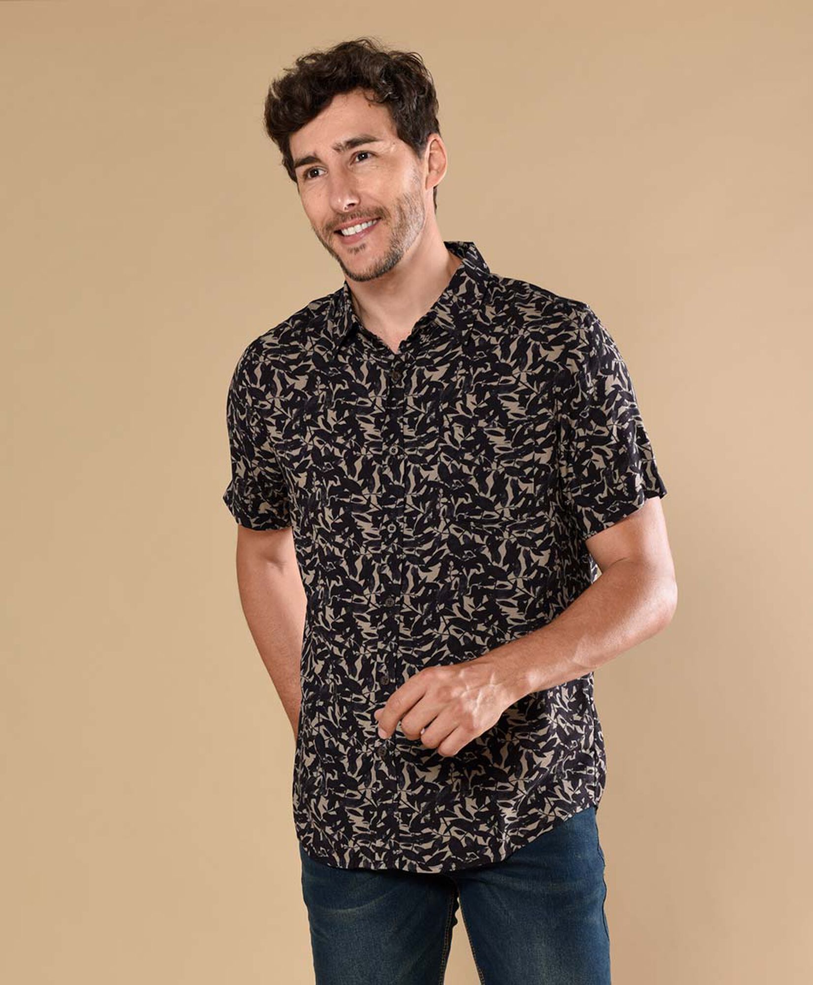 Camisa hombre hojas Camisa hombre hojas