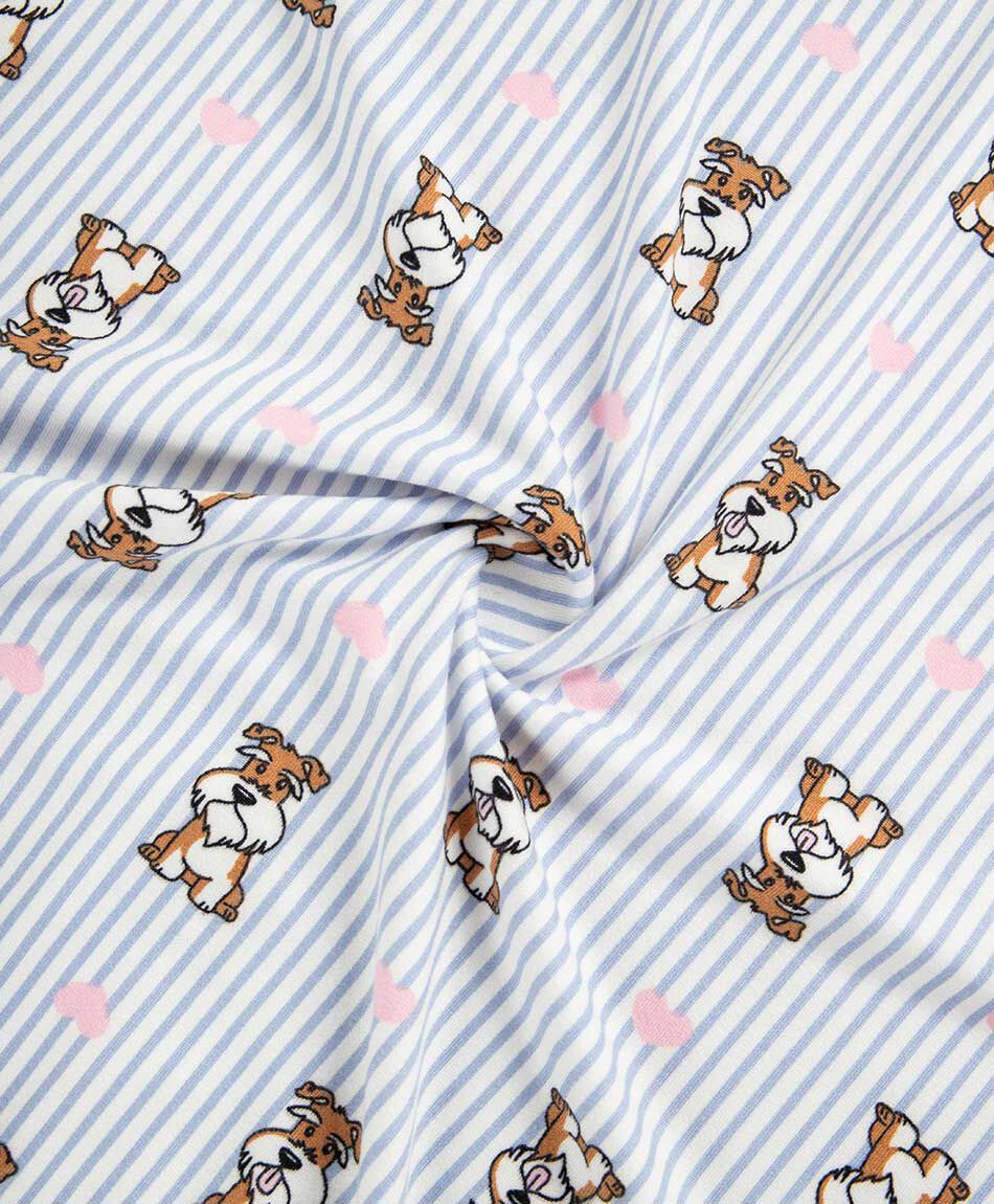 Pijama mujer rayas dog yorkshire