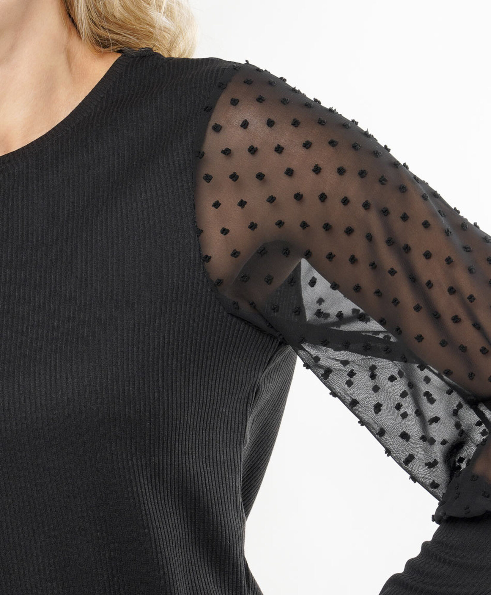 Polera mujer mix mangas Polera mujer mix mangas