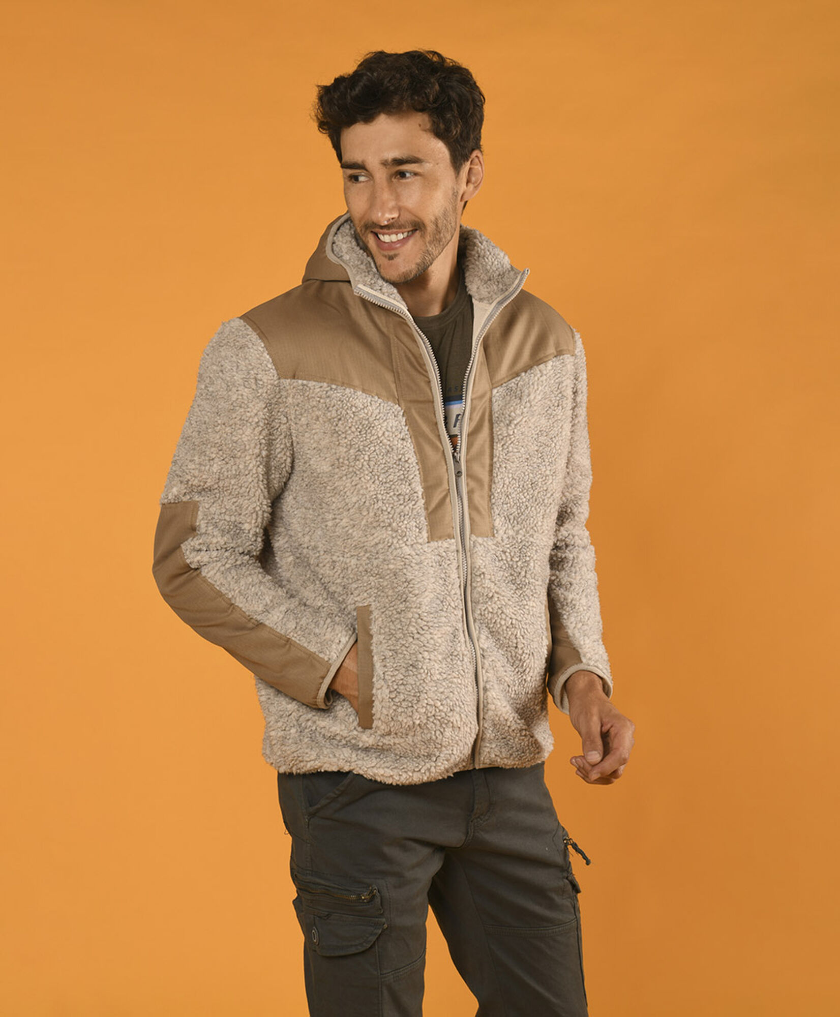 Chaqueta sherpas capucha Chaqueta sherpas capucha