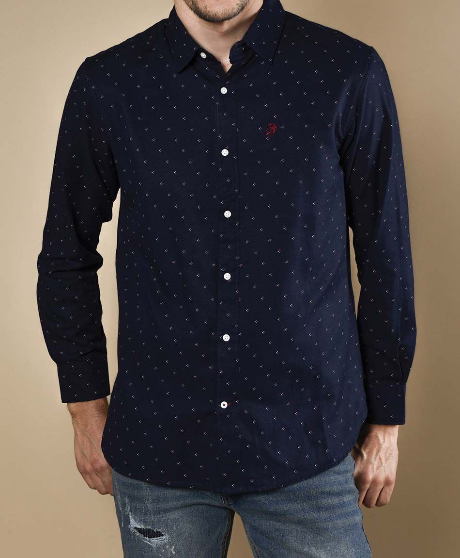 Camisa puntos manga larga