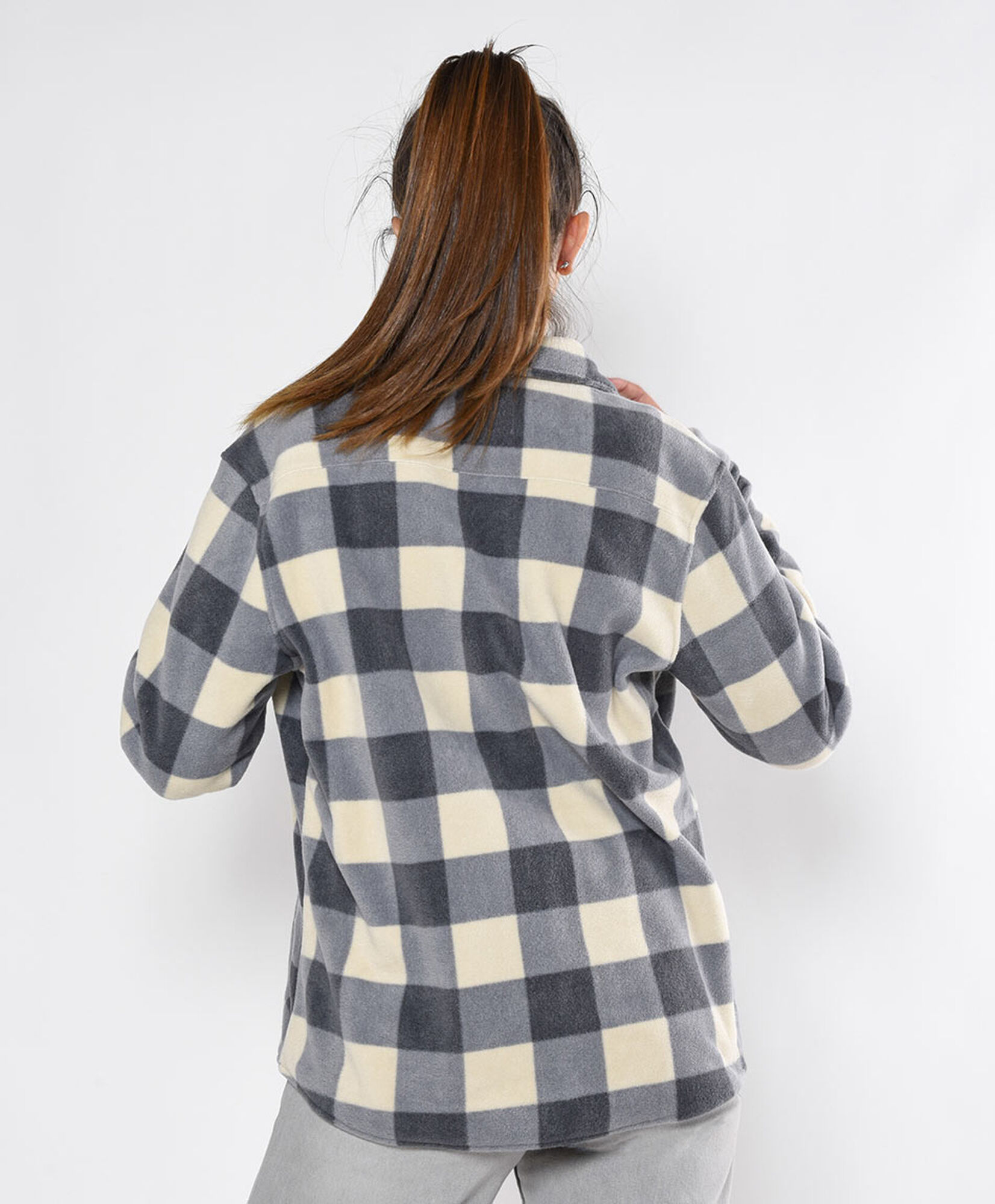 Chaqueta mujer polar cuadros Chaqueta mujer polar cuadros
