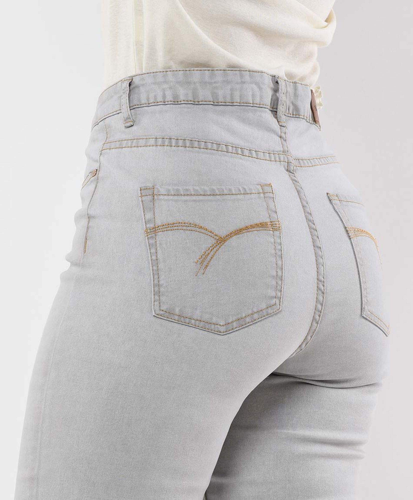 Jeans mujer liso tiro alto Jeans mujer liso tiro alto