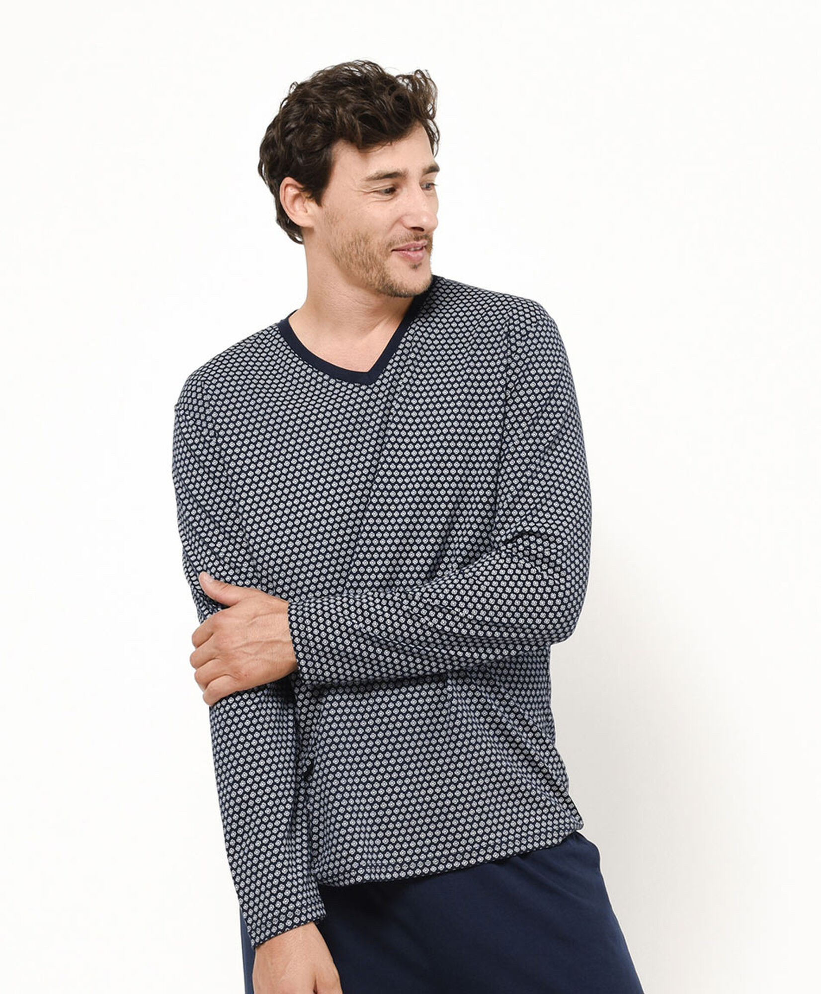 Pijama hombre círculos azul Pijama hombre círculos azul