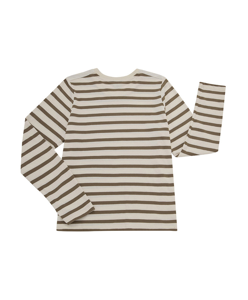 Polera mujer rayas bicolor