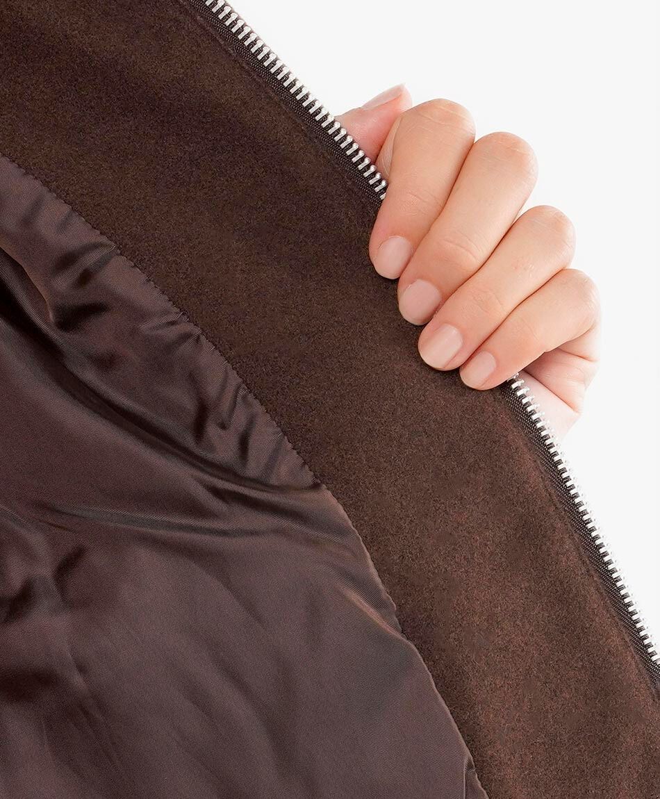 Chaqueta mujer dise&ntilde;o piel brown