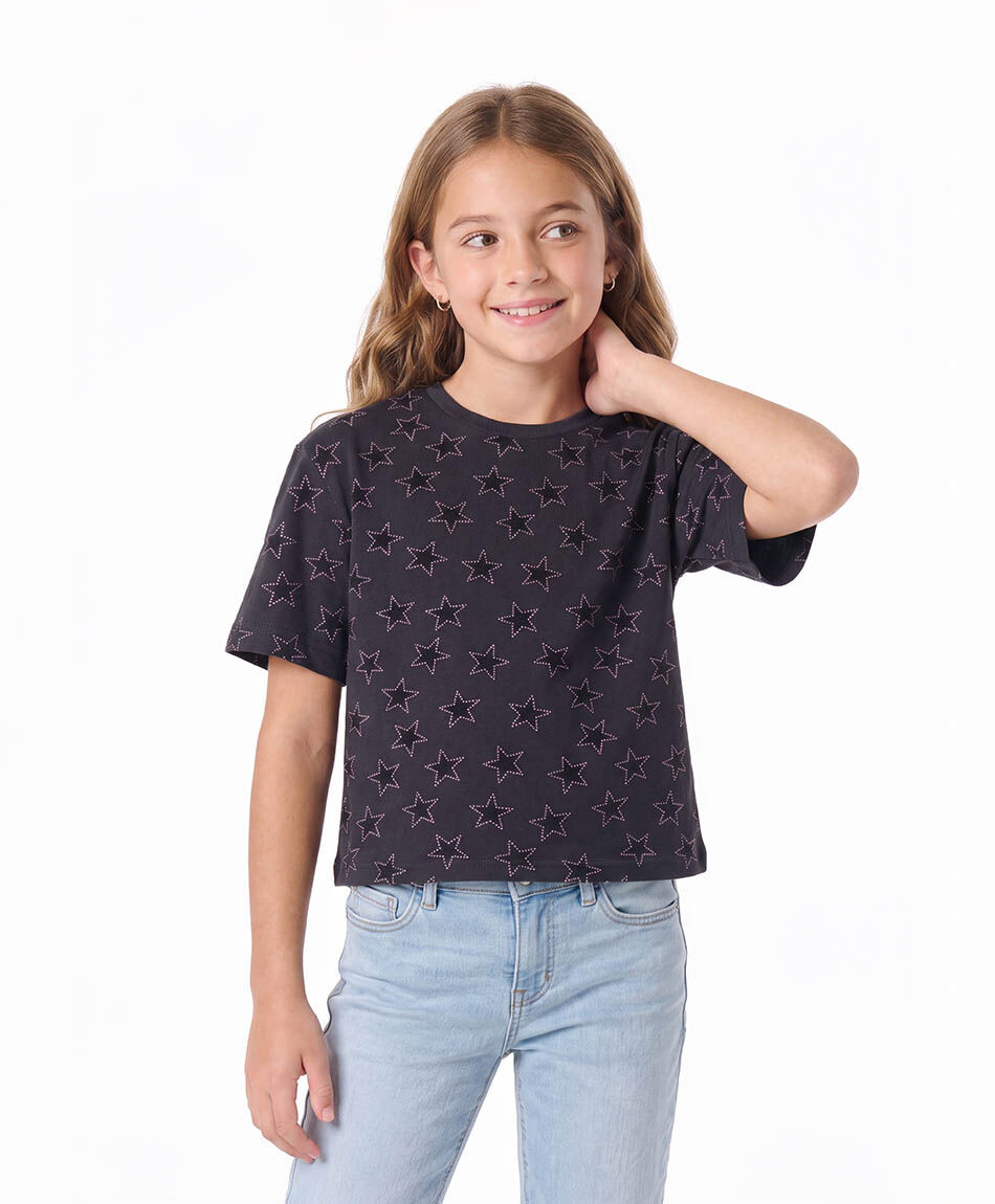 Polera ni&ntilde;a estrellas
