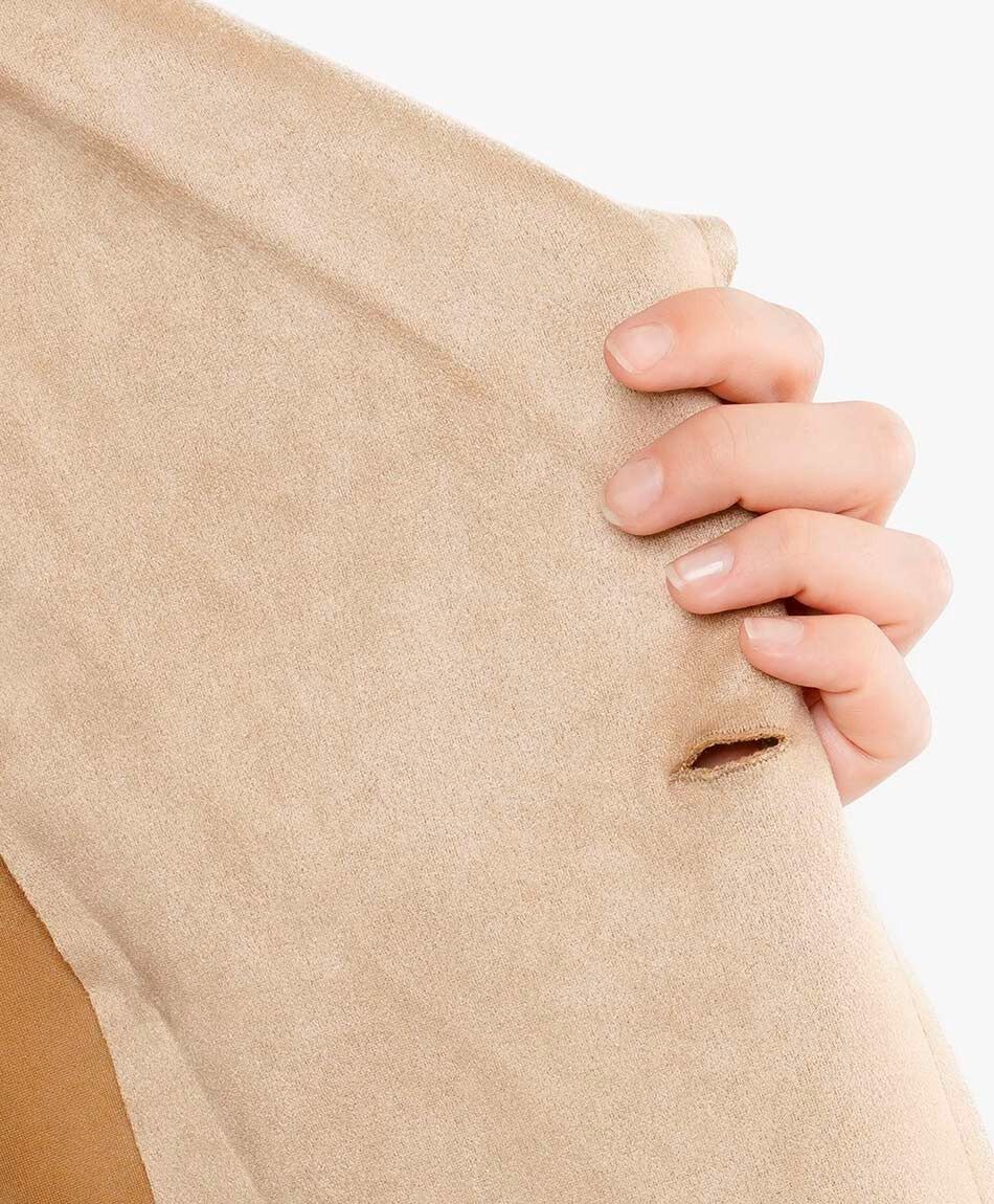 Abrigo mujer trench liso beige