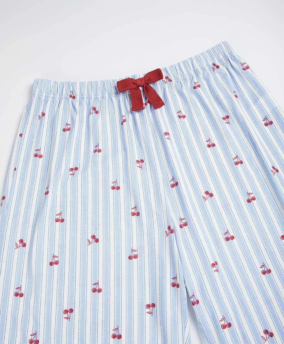 Pijama mujer capri rayas