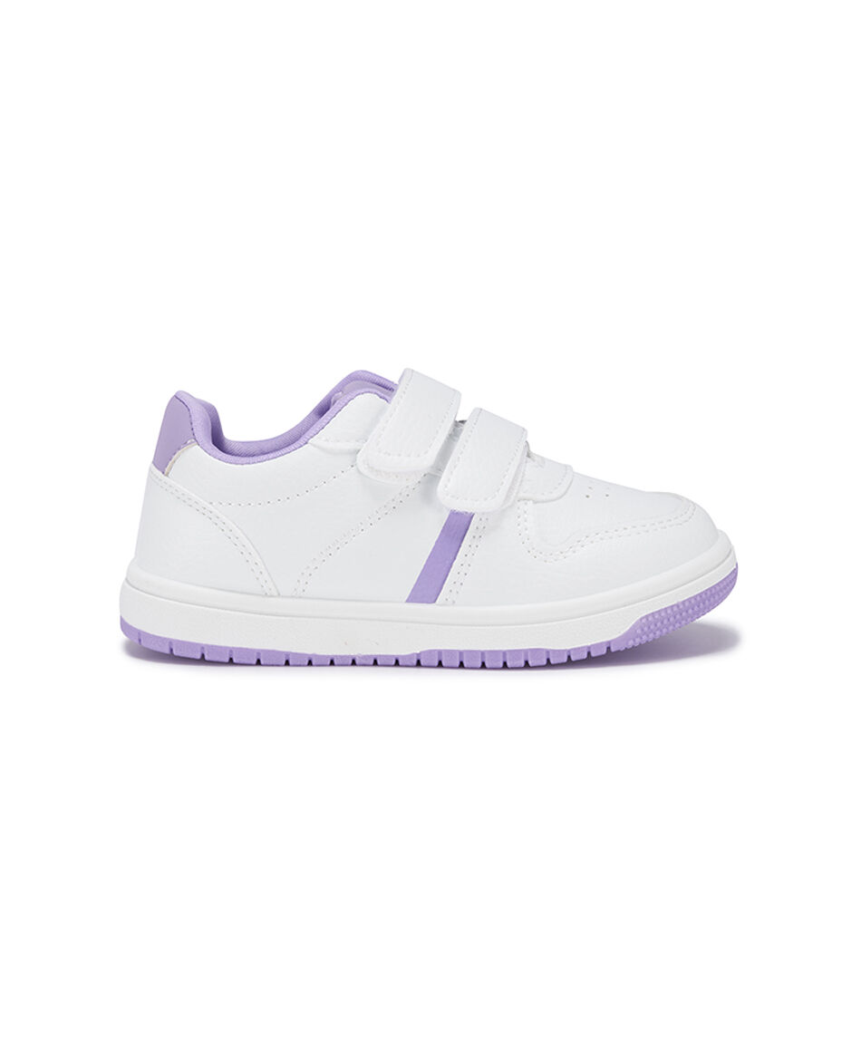 Zapatilla infantil (22 a 27) b&aacute;sica velcros
