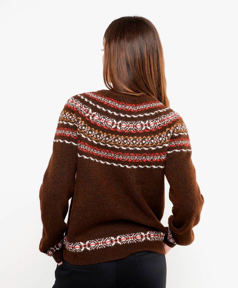 Sweater mujer nordic jacquard