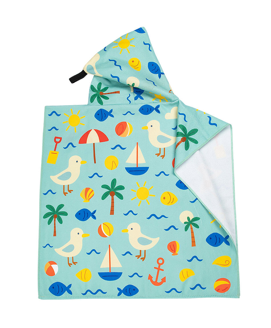 Poncho de ba&ntilde;o beb&eacute; verano