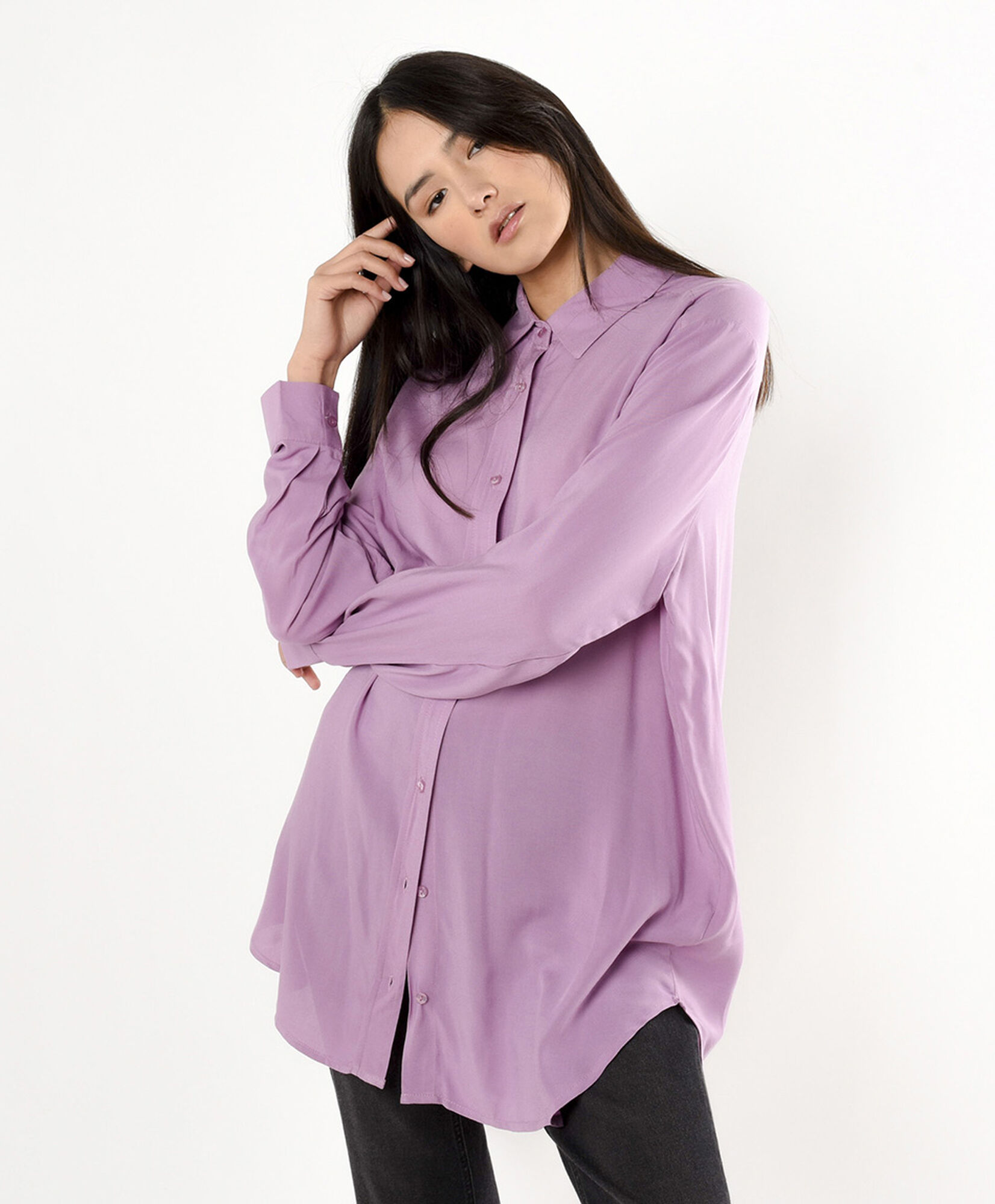 Blusa mujer extra larga lisa Blusa mujer extra larga lisa