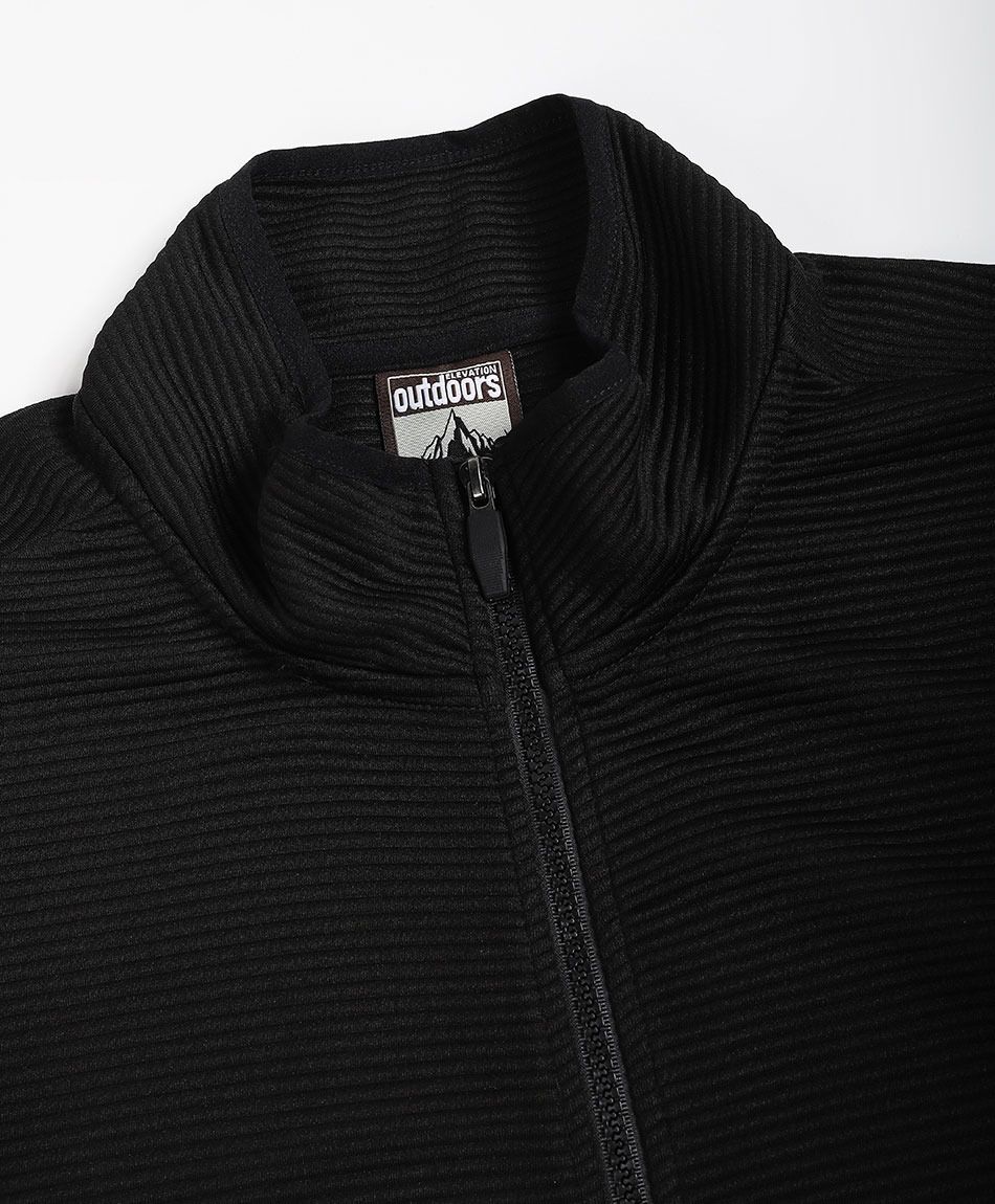 Chaqueta hombre cierre completo negro