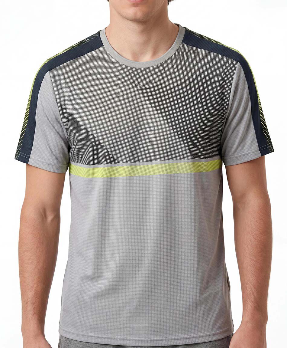 Polera deportiva hombre dise&ntilde;o mix