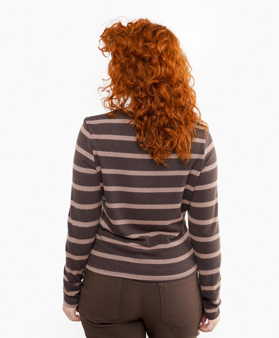 Sweater mujer estilo sofisticado caf&eacute;