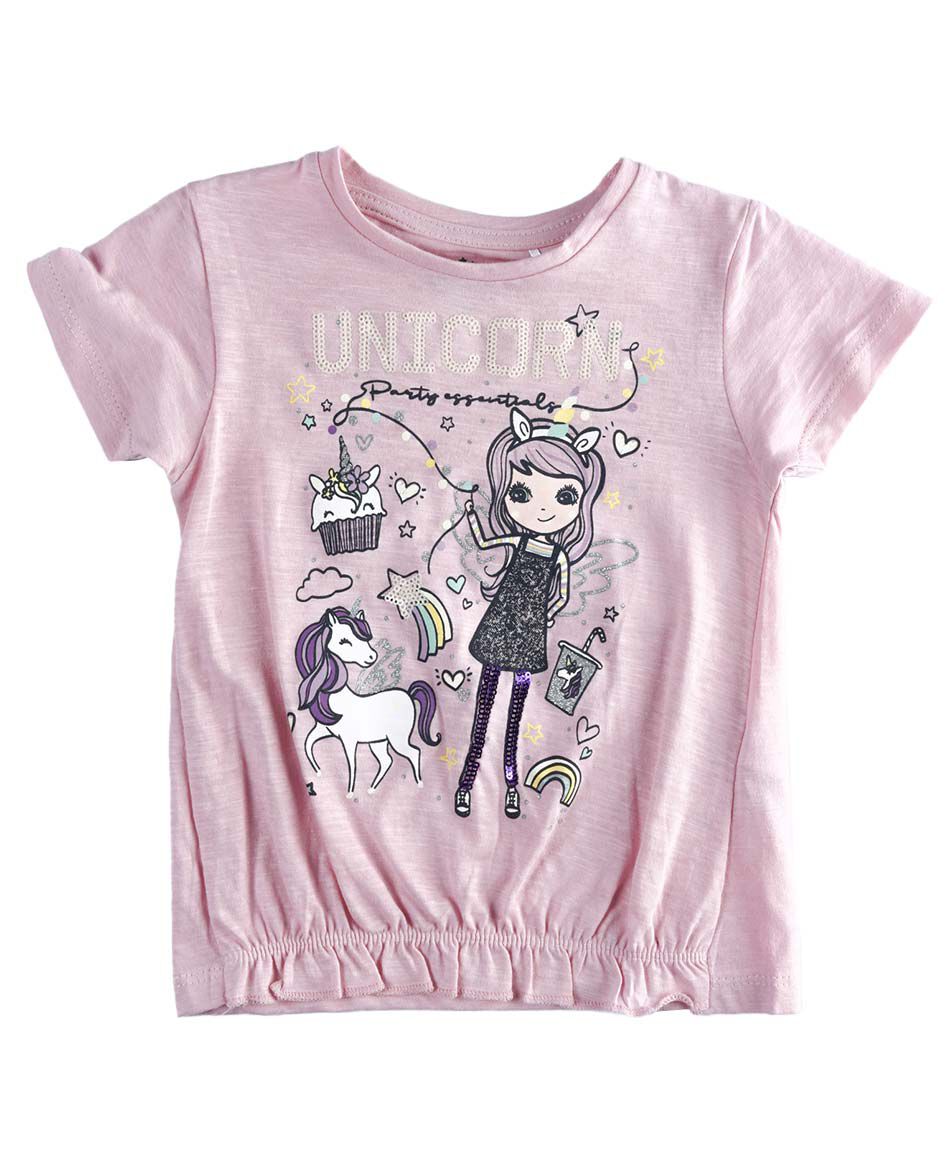 Polera manga corta cuello redondo