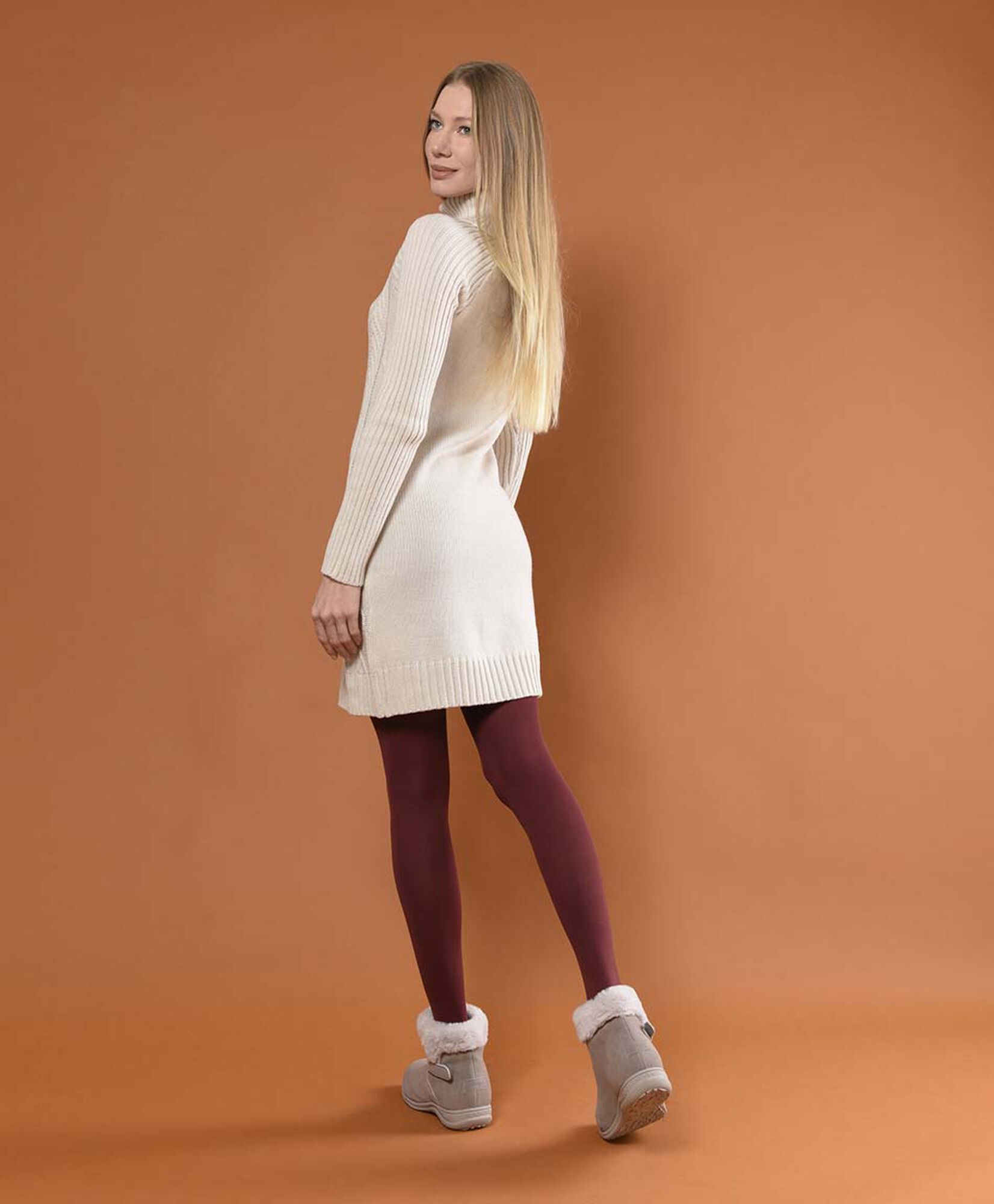 Vestido mujer tejido trenzado Vestido mujer tejido trenzado