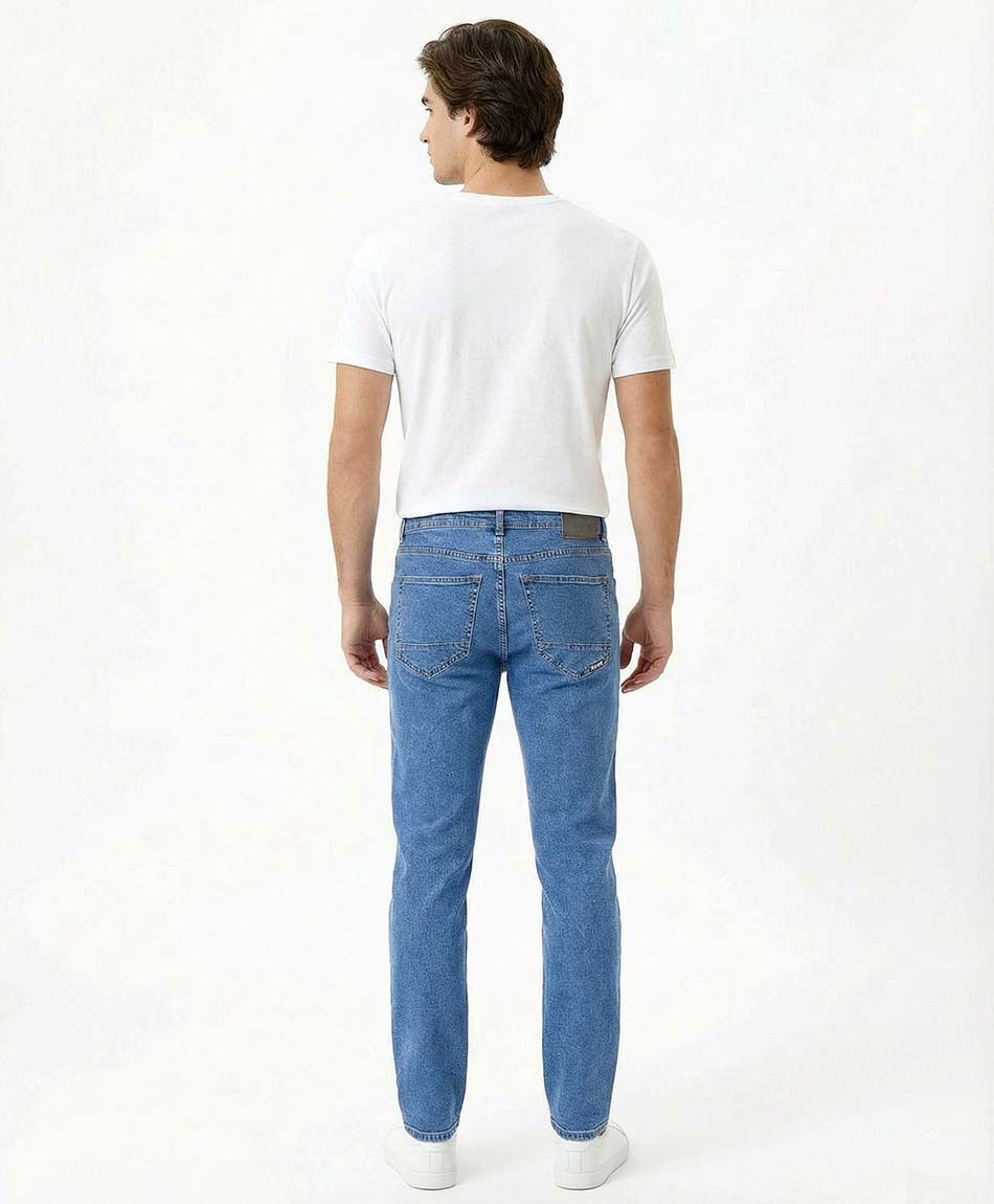 Jeans hombre azul skinny