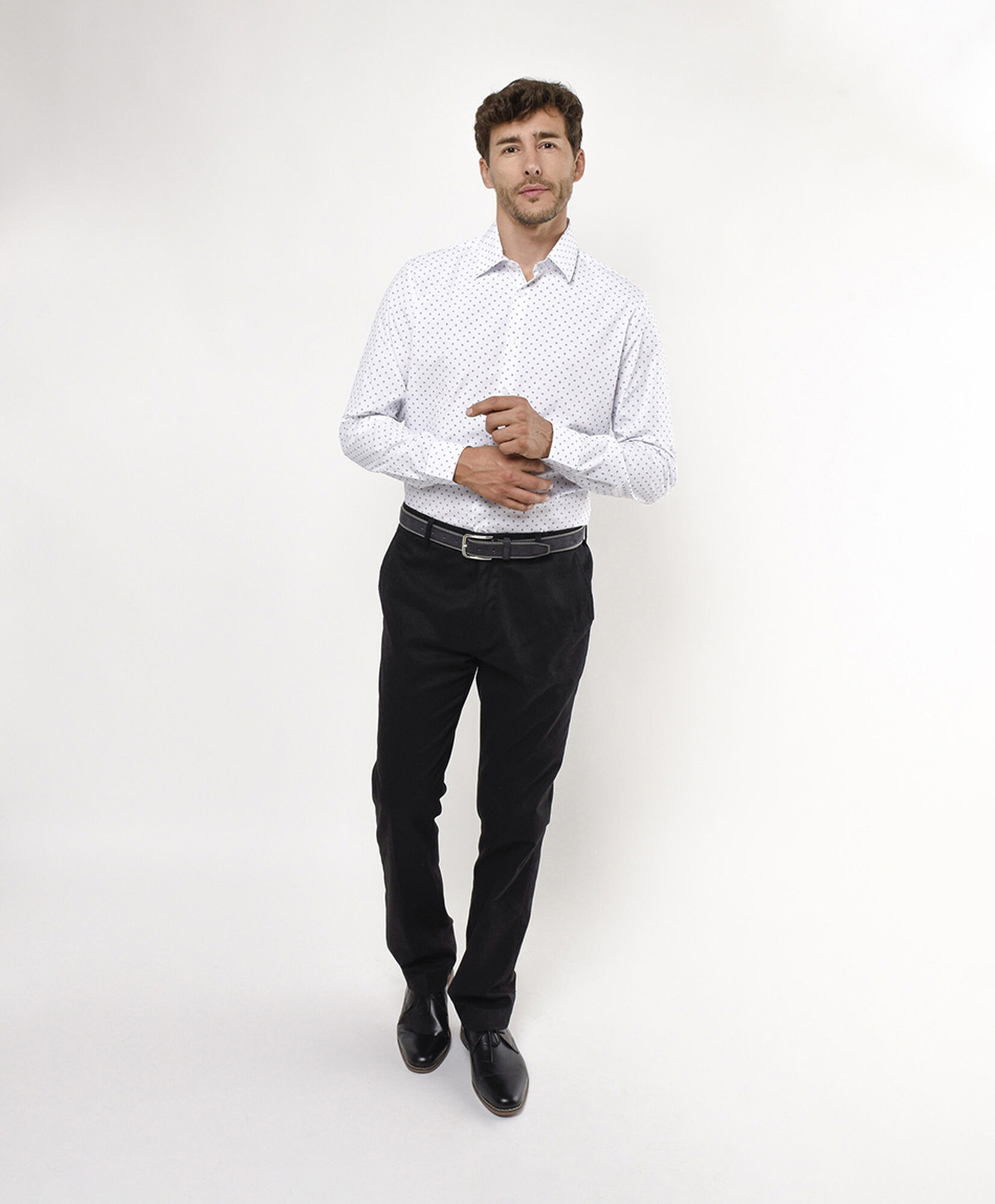Camisa hombre mini cuadros Camisa hombre mini cuadros
