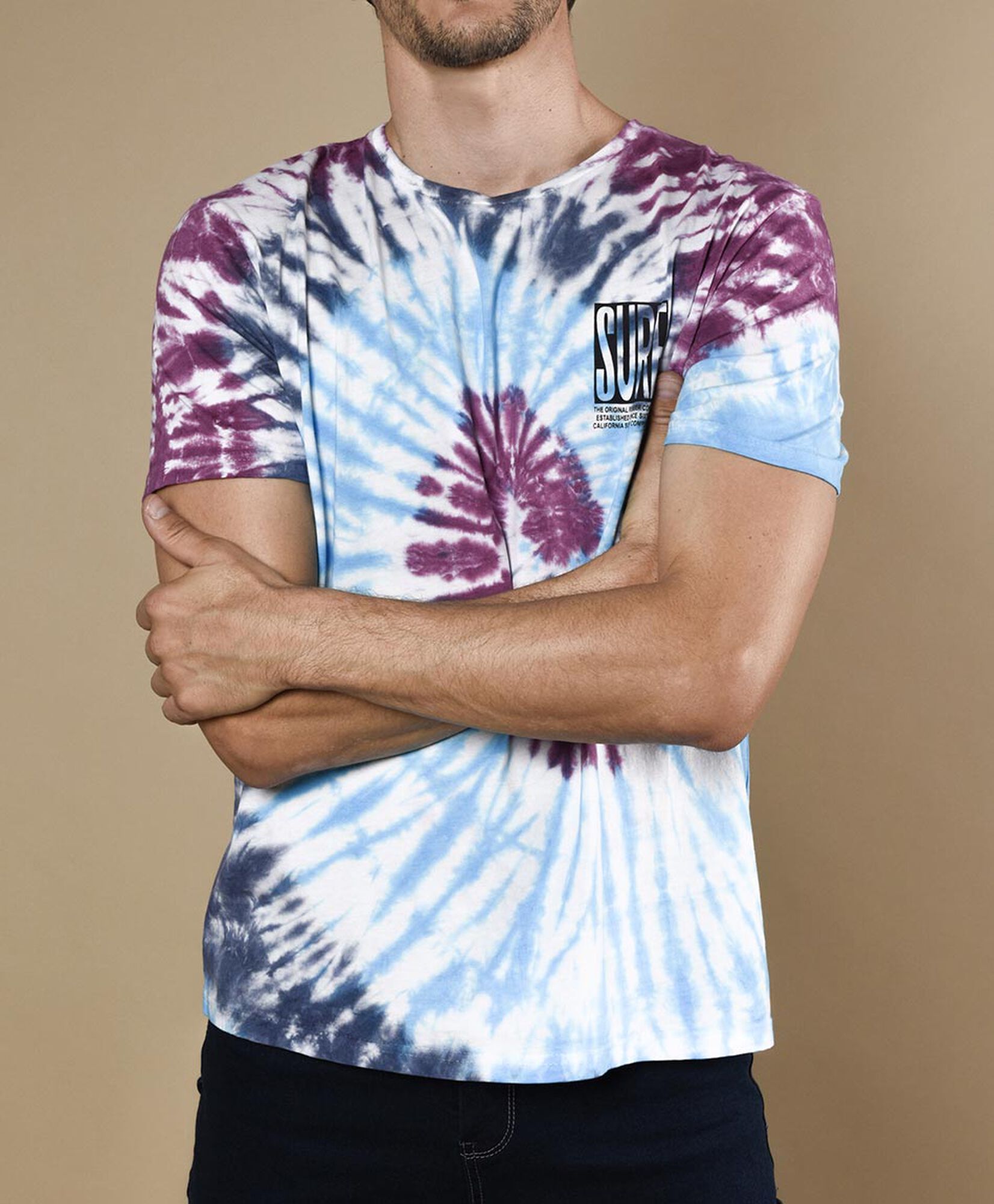 Polera hombre tie dye Polera hombre tie dye
