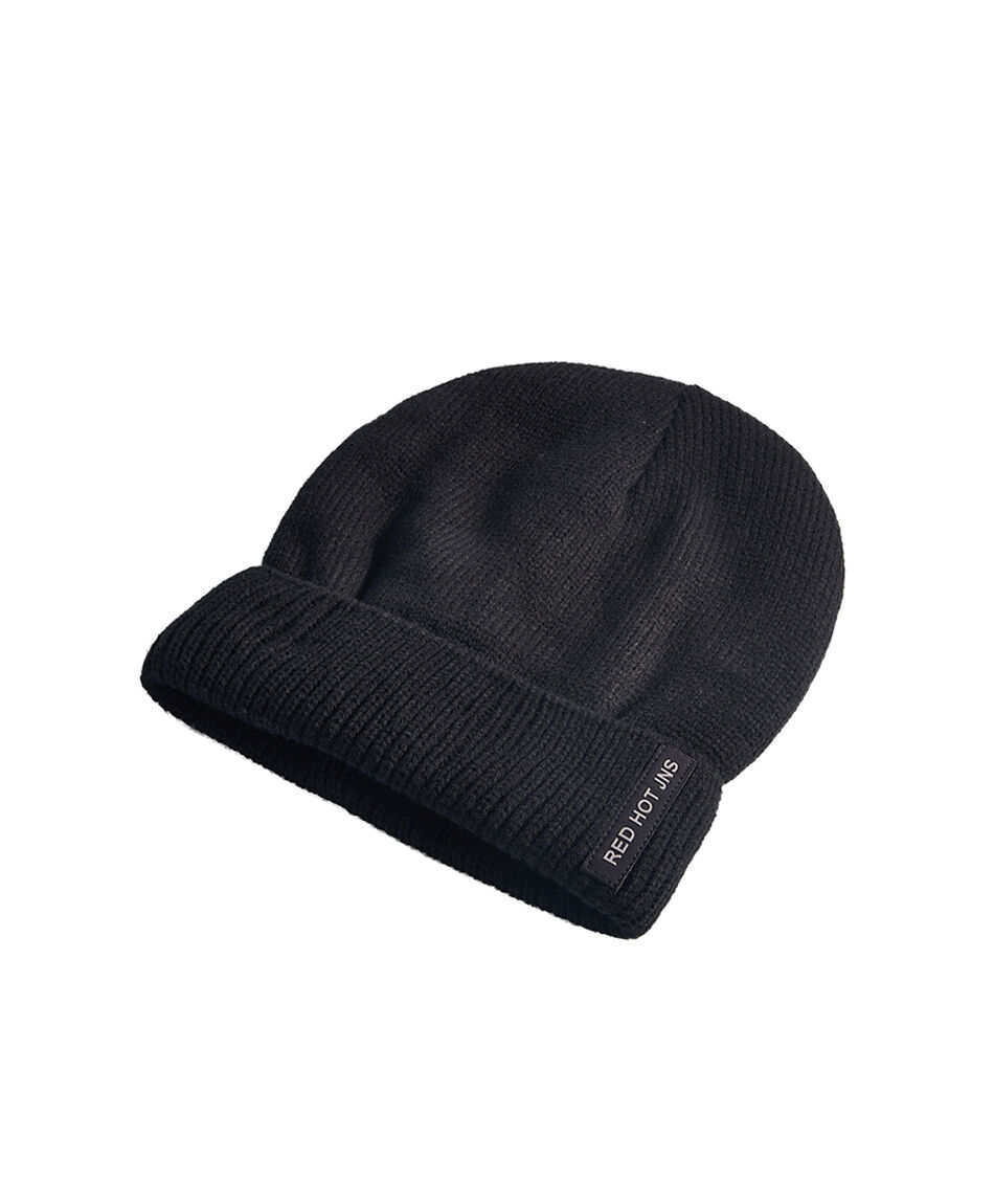 Gorro hombre urbano negro