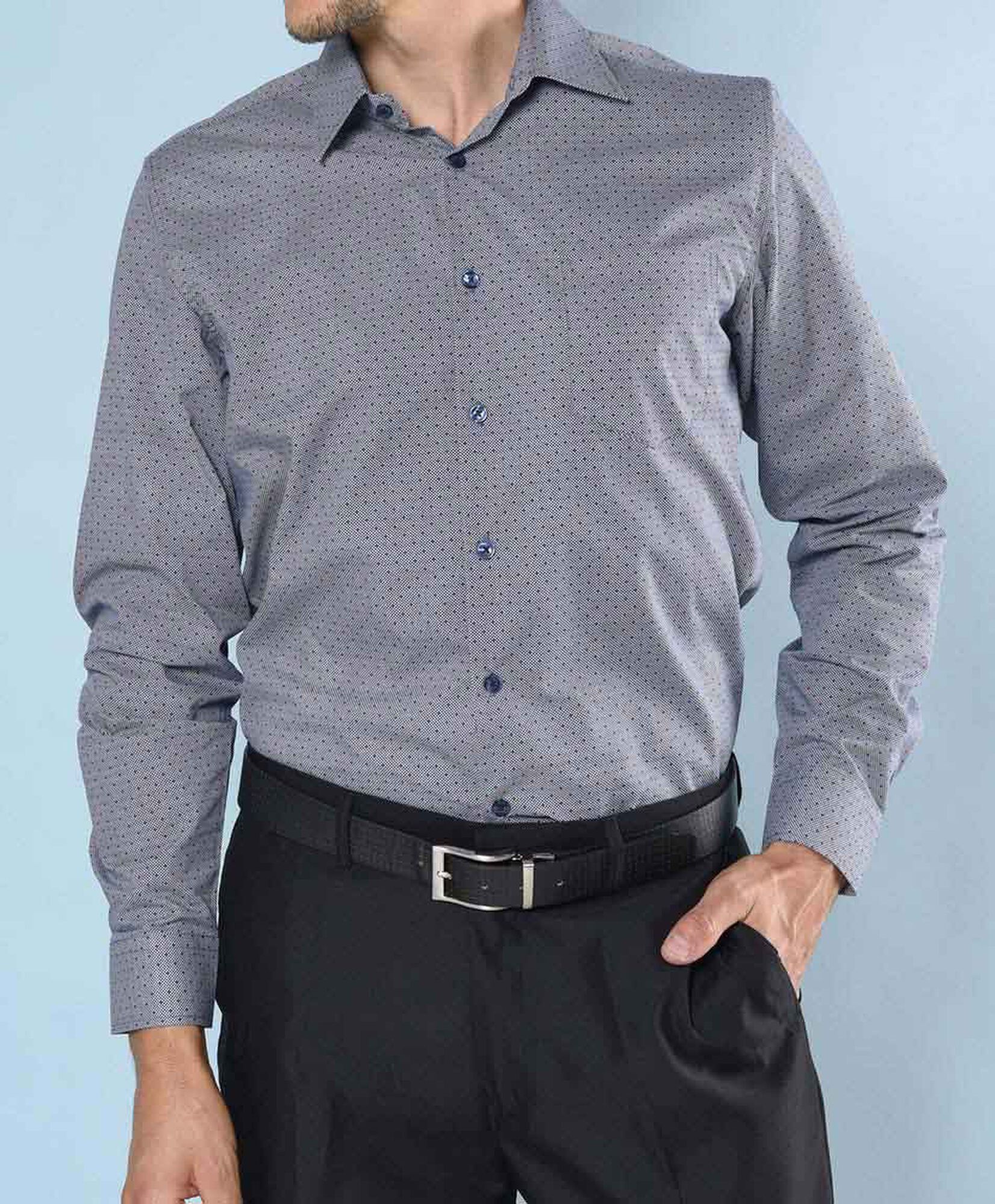 Camisa puntos manga larga Camisa puntos manga larga