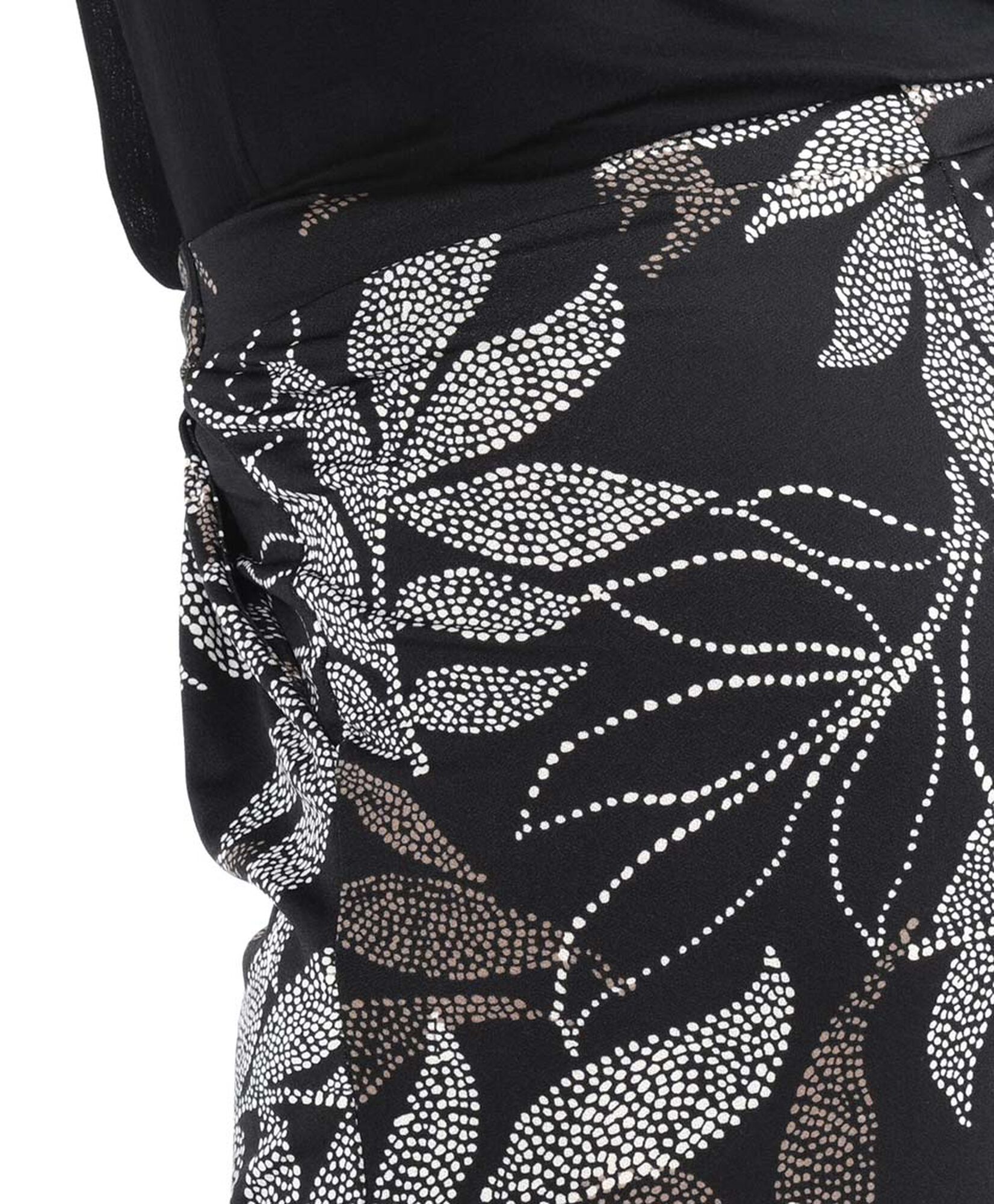 Pantalón mujer estampado hojas negro Pantalón mujer estampado hojas negro
