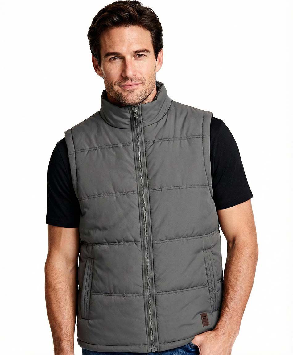 Parka hombre sin mangas dark grey