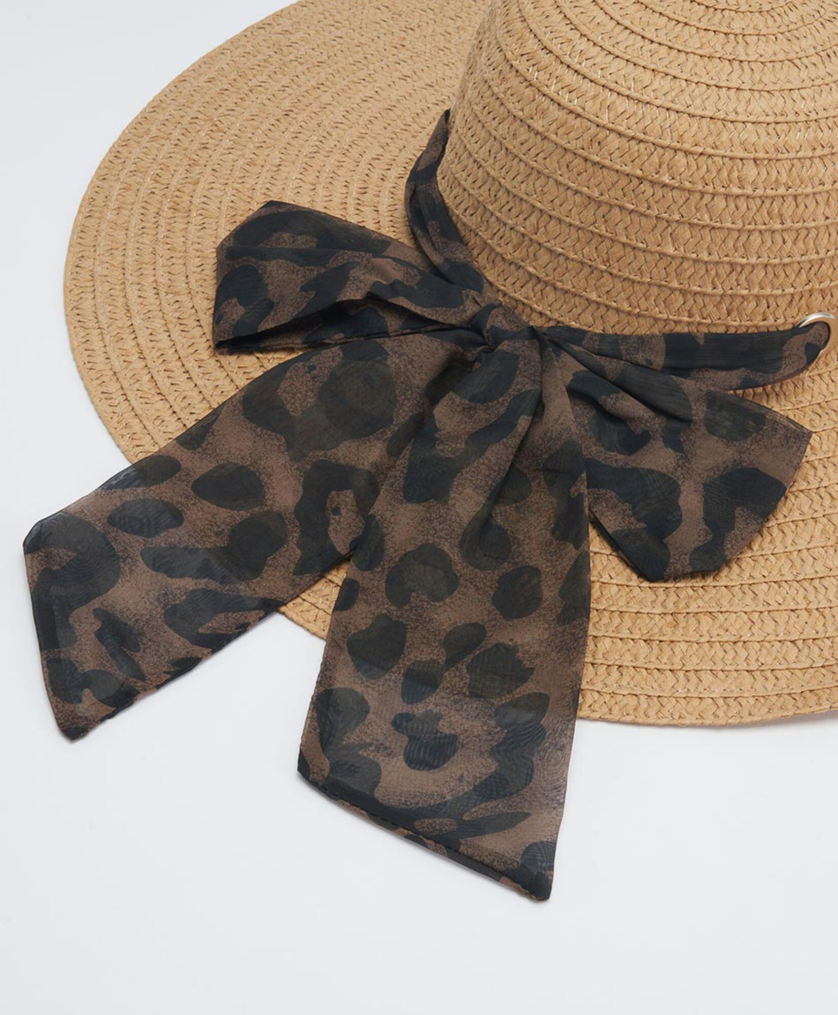 Sombrero mujer cinta animal print Sombrero mujer cinta animal print