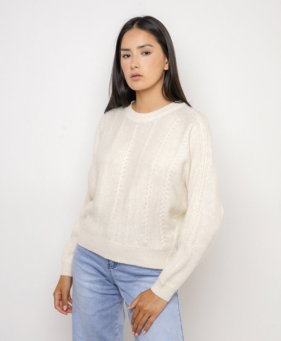 Sweater mujer mini trenzas