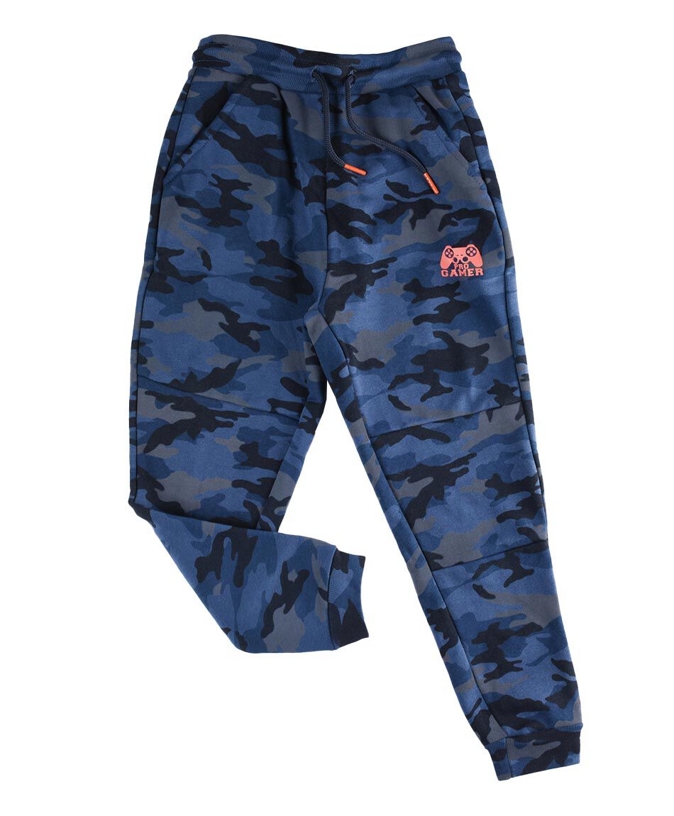 Pantal&oacute;n de buzo pitillo estampado